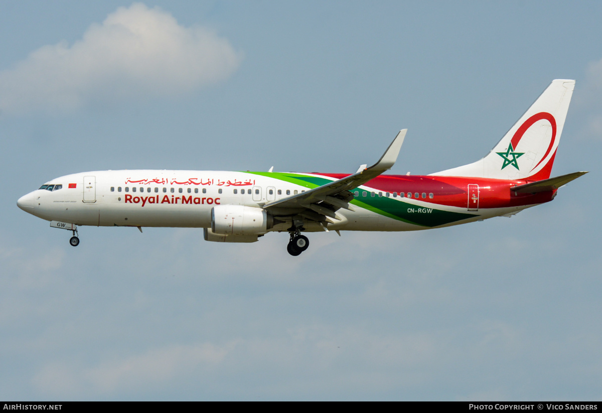 Aircraft Photo of CN-RGW | Boeing 737-800 | Royal Air Maroc - RAM | AirHistory.net #818473