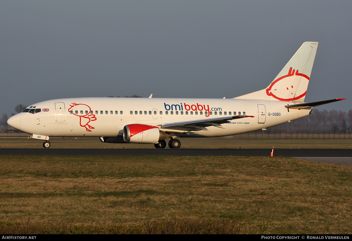Aircraft Photo of G-OGBD | Boeing 737-3L9 | Bmibaby | AirHistory.net #818493