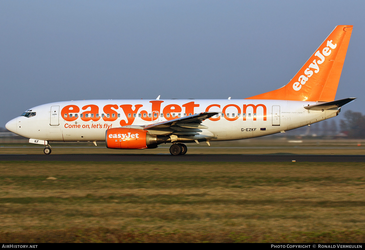 Aircraft Photo of G-EZKF | Boeing 737-73V | EasyJet | AirHistory.net #818506
