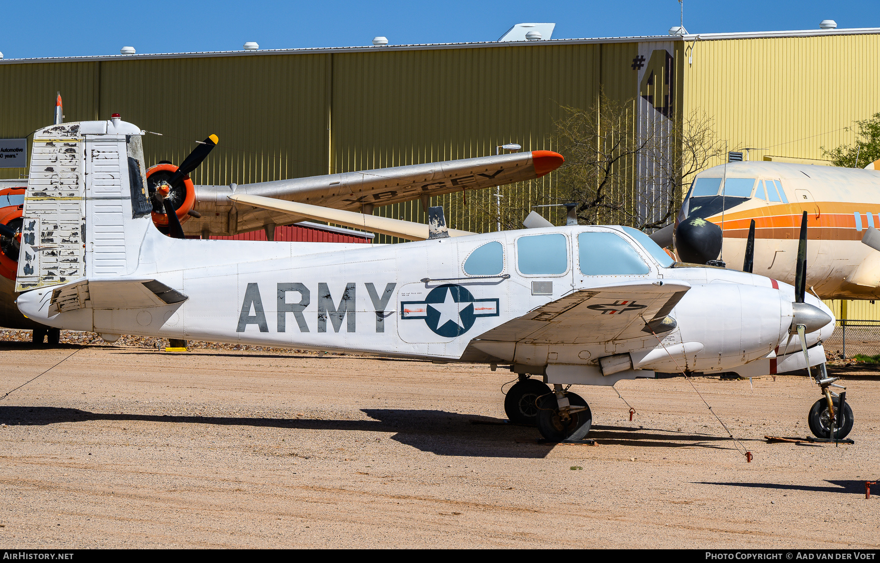 Aircraft Photo of 56-3701 | Beech U-8D Seminole (50) | USA - Army | AirHistory.net #818510