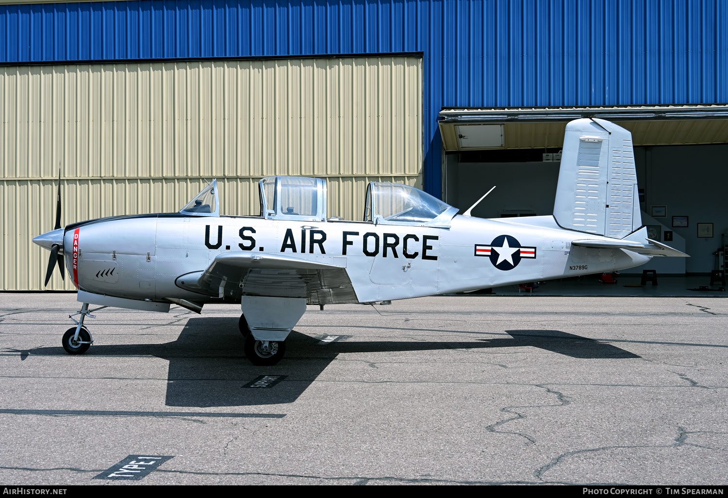 Aircraft Photo of N3789G | Beech T-34A Mentor | USA - Air Force | AirHistory.net #818647
