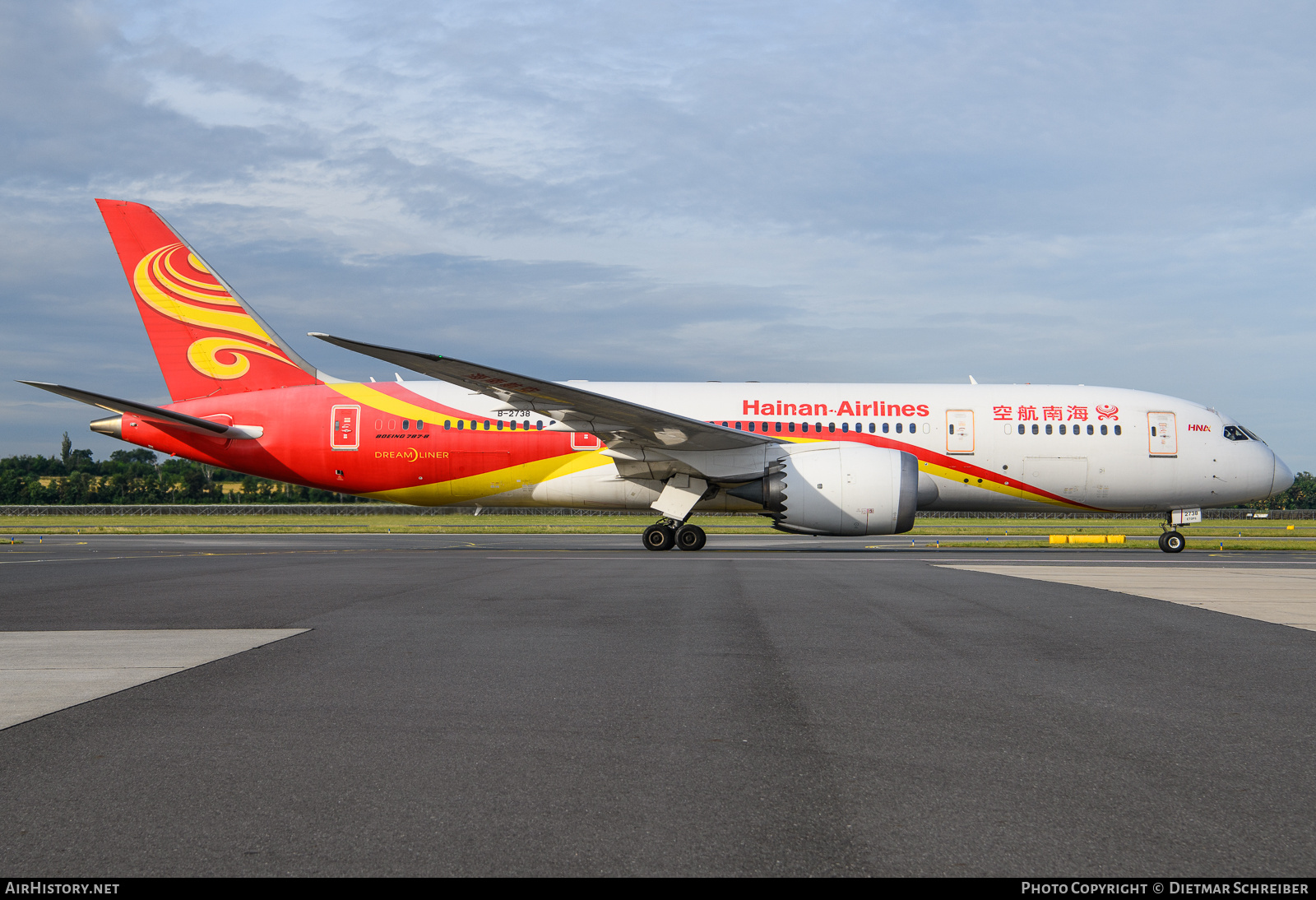 Aircraft Photo of B-2738 | Boeing 787-8 Dreamliner | Hainan Airlines | AirHistory.net #818666