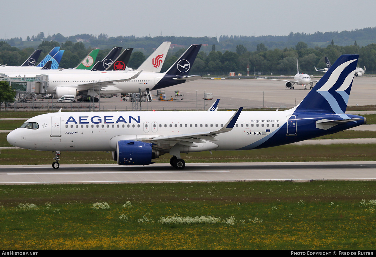 Aircraft Photo of SX-NEG | Airbus A320-271N | Aegean Airlines | AirHistory.net #818814