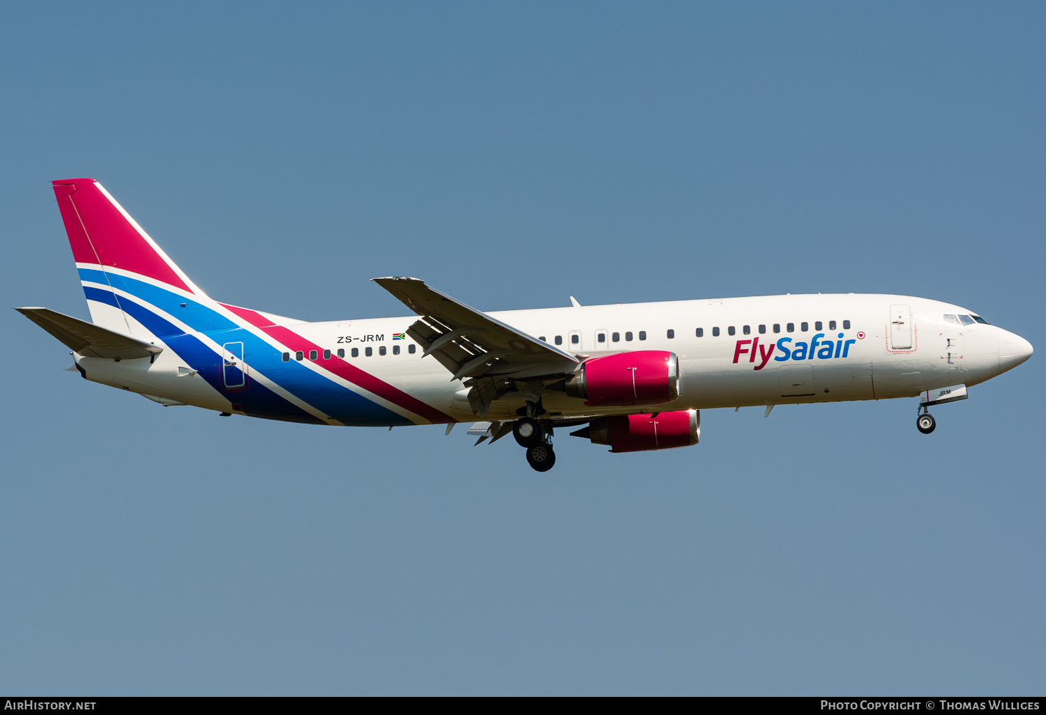 Aircraft Photo of ZS-JRM | Boeing 737-490 | FlySafair | AirHistory.net #818830