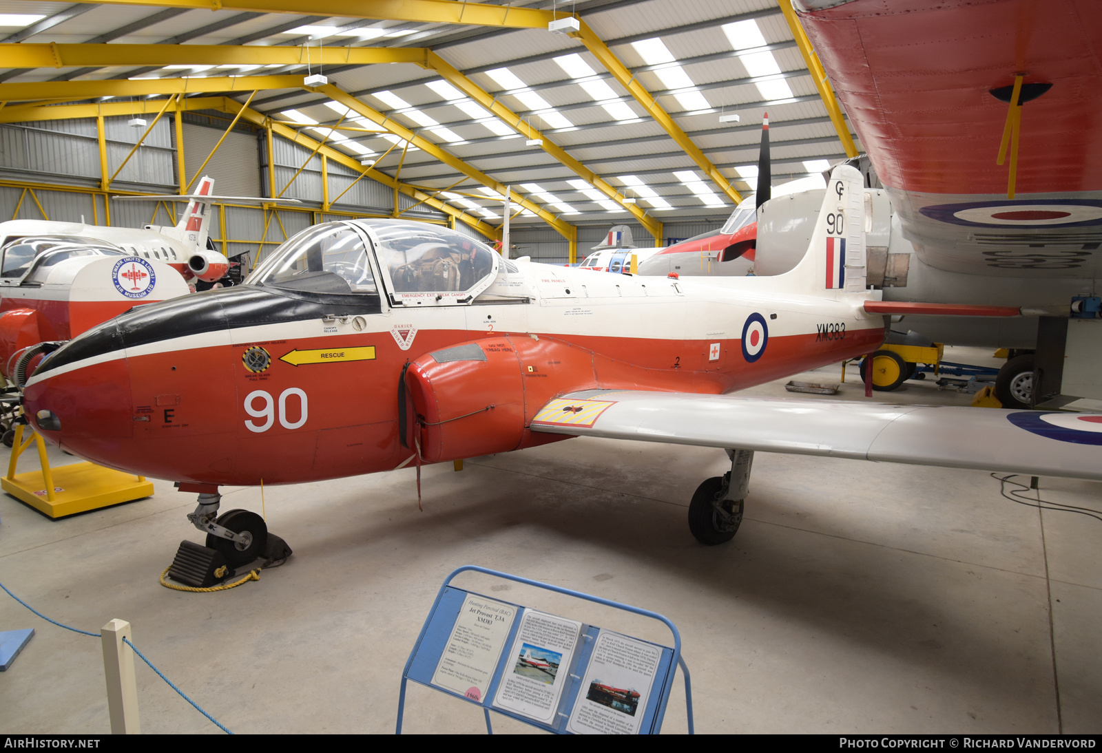 Aircraft Photo of XM383 | Hunting P.84 Jet Provost T3A | UK - Air Force | AirHistory.net #818890