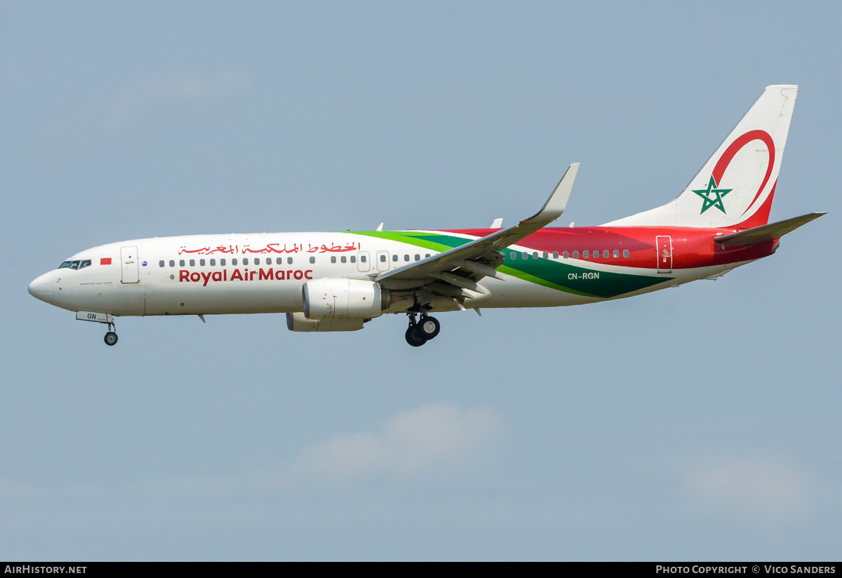 Aircraft Photo of CN-RGN | Boeing 737-8B6 | Royal Air Maroc - RAM | AirHistory.net #818920