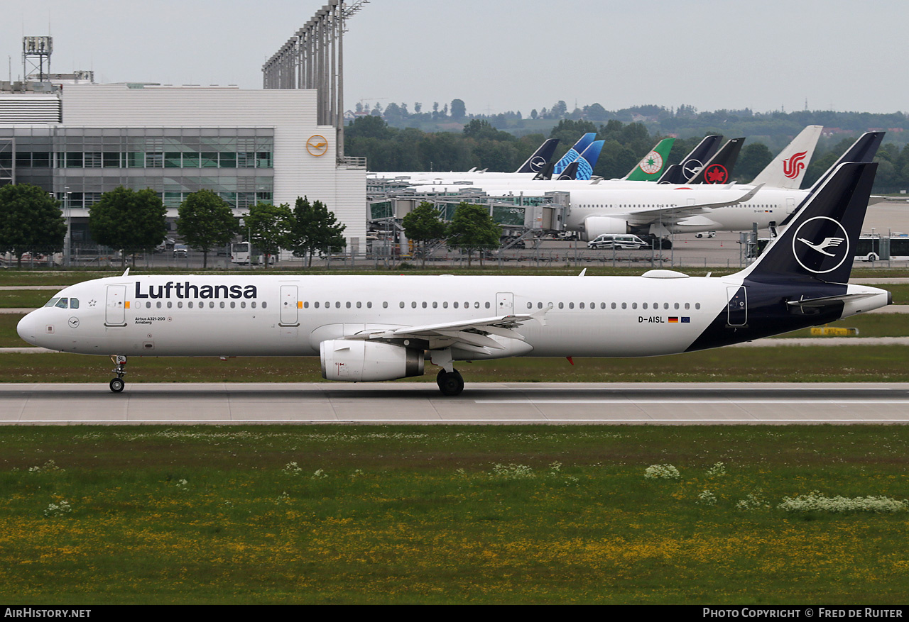 Aircraft Photo of D-AISL | Airbus A321-231 | Lufthansa | AirHistory.net #818971