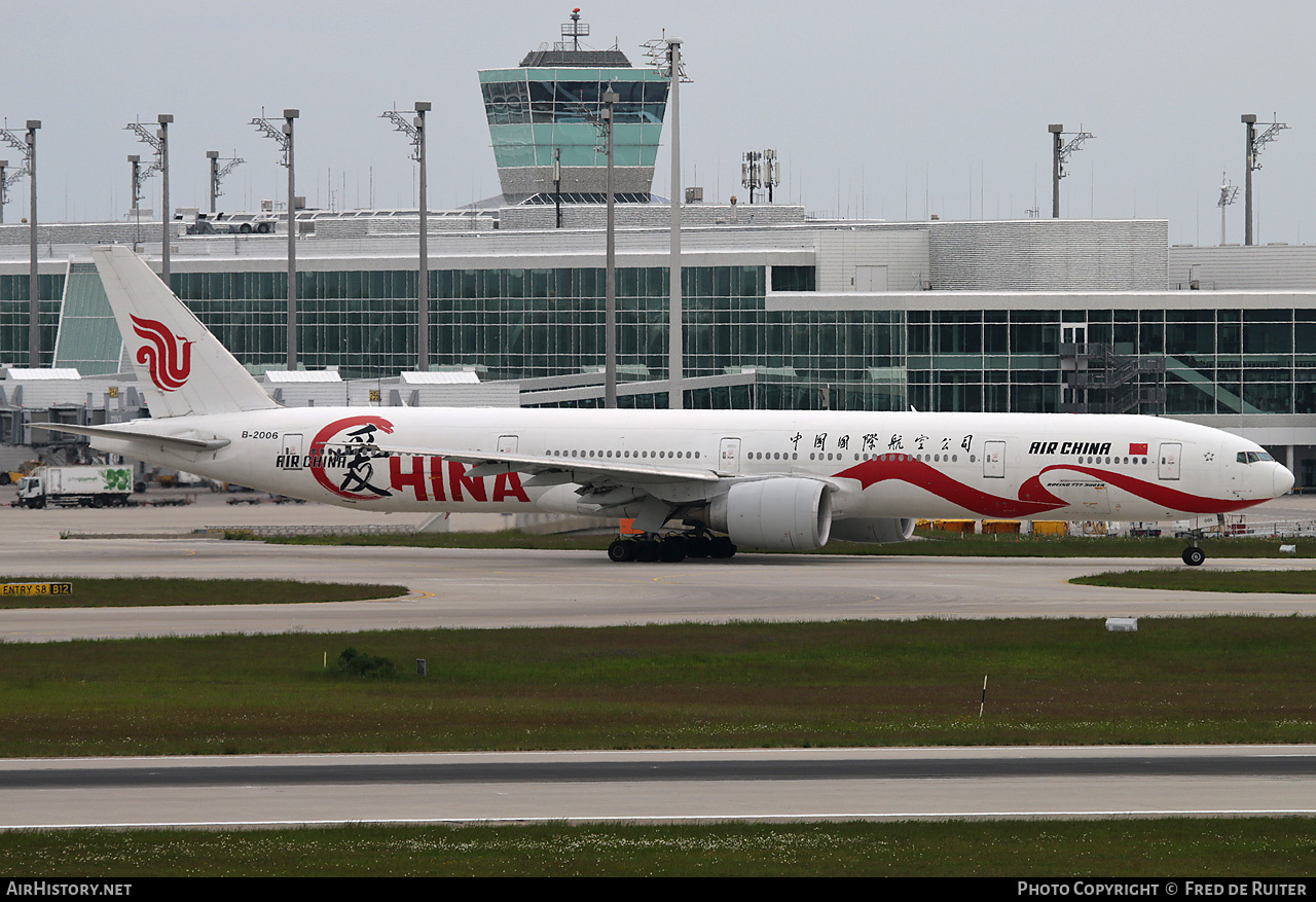 Aircraft Photo of B-2006 | Boeing 777-39L/ER | Air China | AirHistory.net #818972
