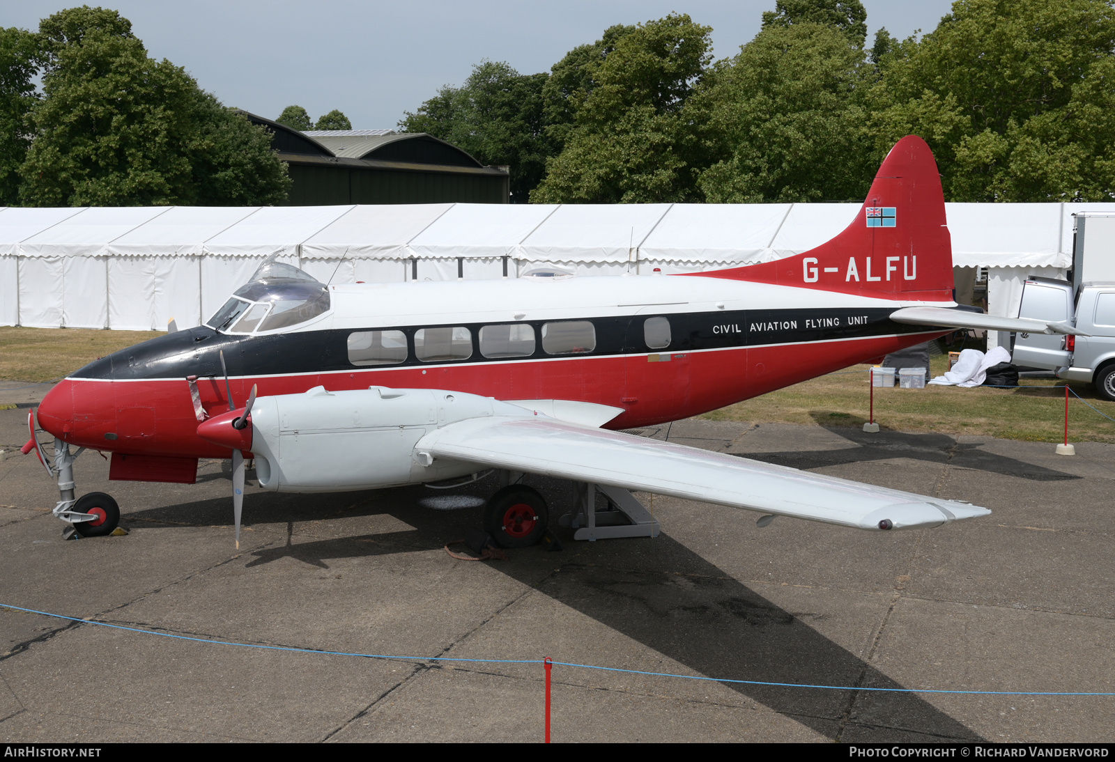 Aircraft Photo of G-ALFU | De Havilland D.H. 104 Dove 6 | Civil Aviation Flying Unit | AirHistory.net #819017