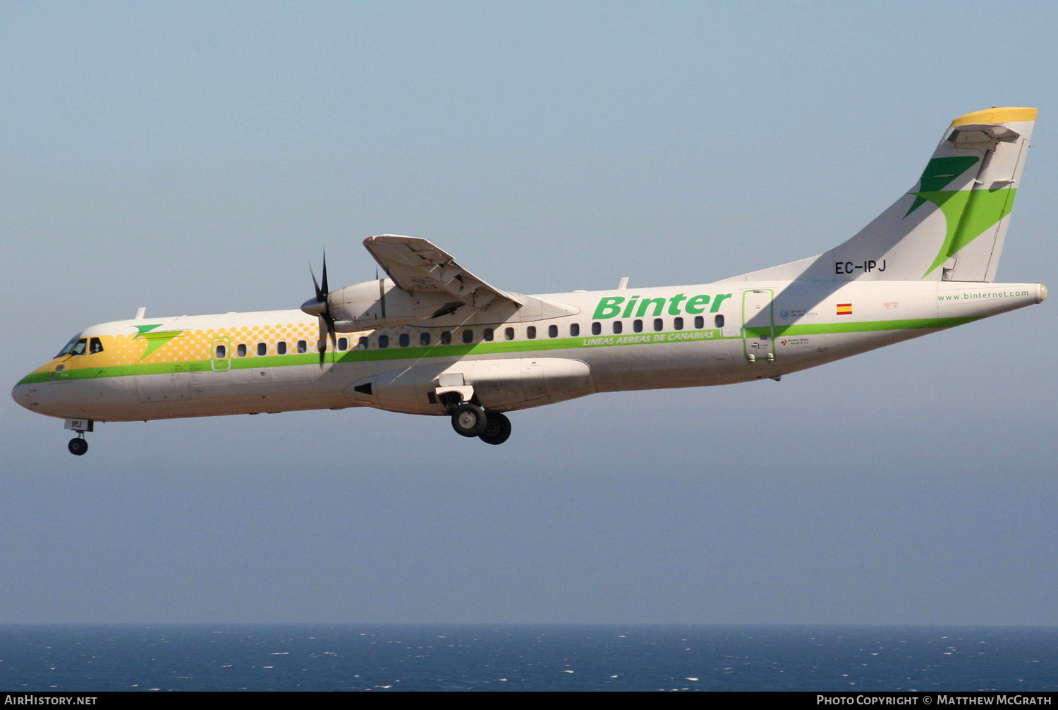 Aircraft Photo of EC-IPJ | ATR ATR-72-202 | Binter Canarias | AirHistory.net #819031