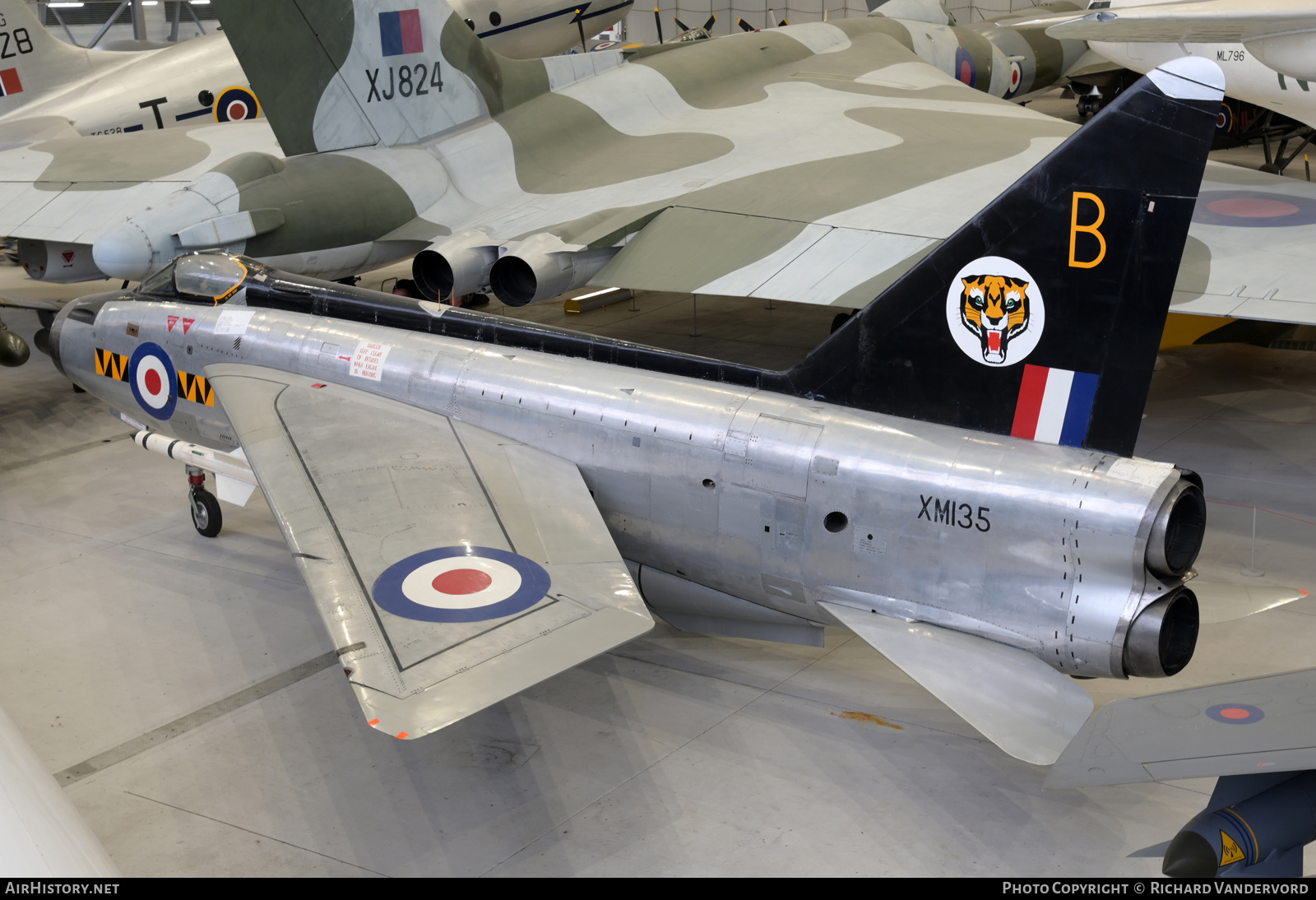 Aircraft Photo of XM135 | English Electric Lightning F1 | UK - Air Force | AirHistory.net #819037