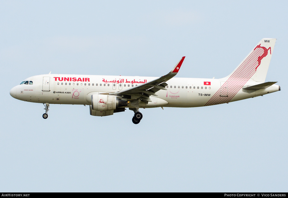Aircraft Photo of TS-IMW | Airbus A320-214 | Tunisair | AirHistory.net #819112