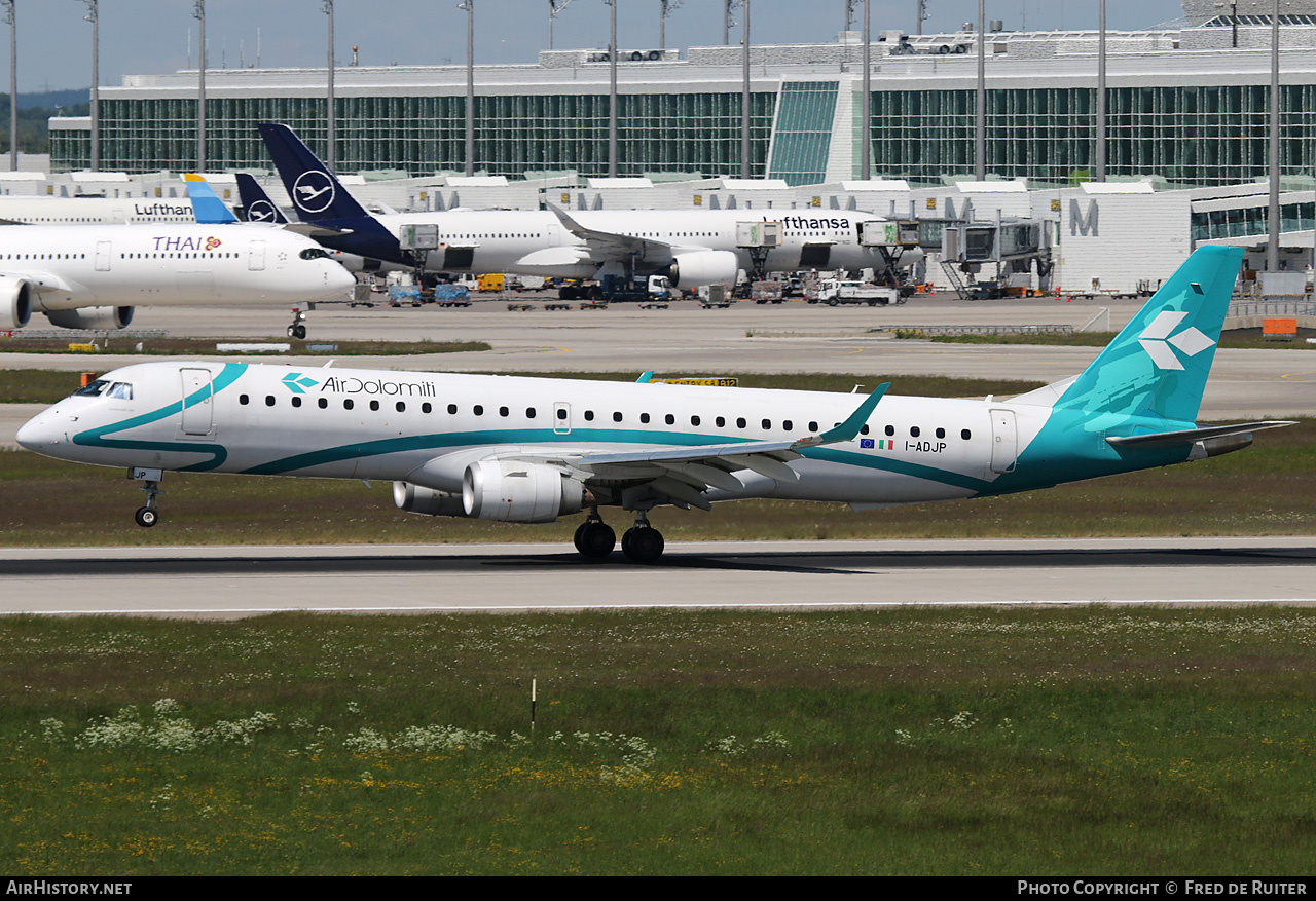 Aircraft Photo of I-ADJP | Embraer 195LR (ERJ-190-200LR) | Air Dolomiti | AirHistory.net #819129