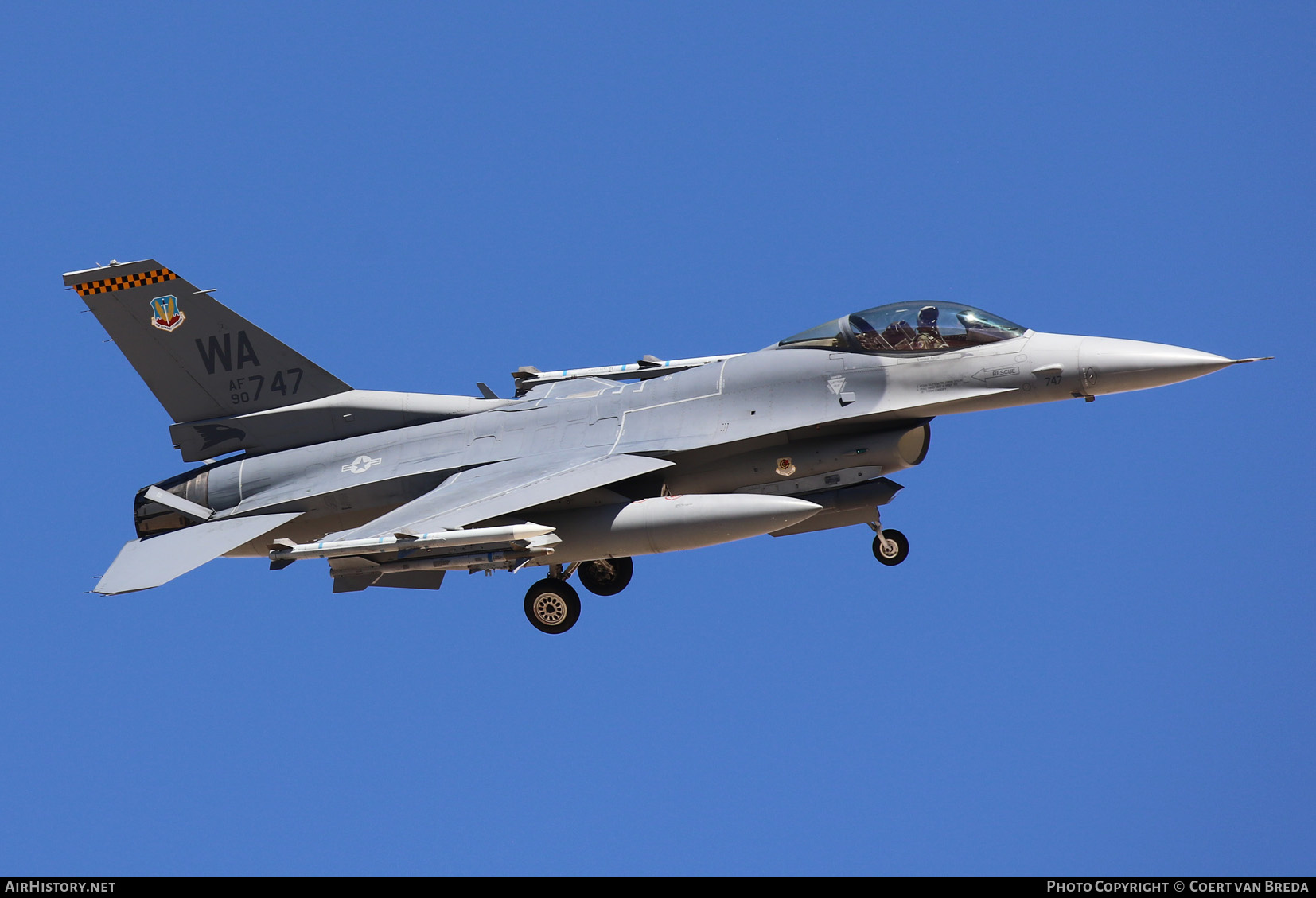 Aircraft Photo of 90-0747 / AF90747 | Lockheed Martin F-16CM Fighting Falcon | USA - Air Force | AirHistory.net #819164