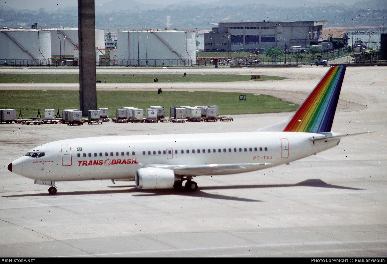 Aircraft Photo of PT-TEJ | Boeing 737-3Q4 | TransBrasil | AirHistory.net #819186