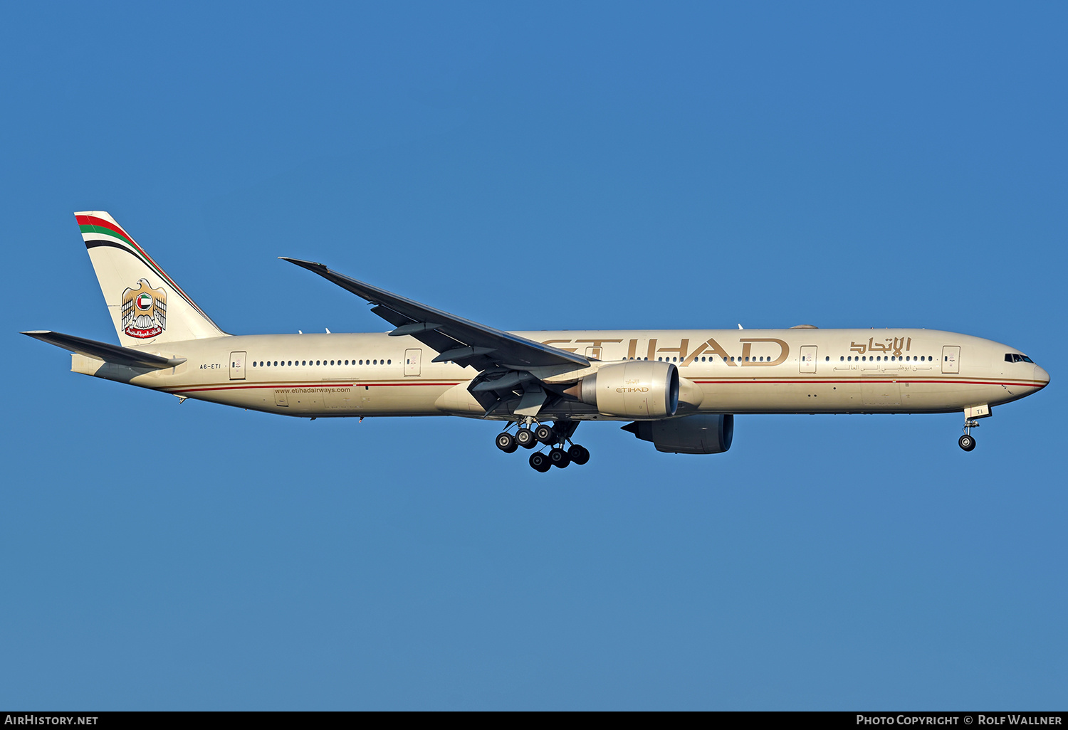 Aircraft Photo of A6-ETI | Boeing 777-3FX/ER | Etihad Airways | AirHistory.net #819195