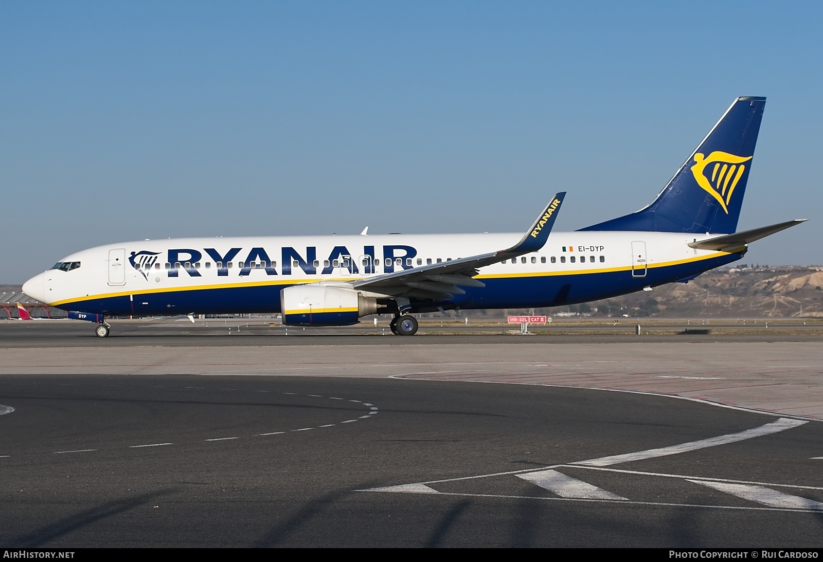 Aircraft Photo of EI-DYP | Boeing 737-8AS | Ryanair | AirHistory.net #819232