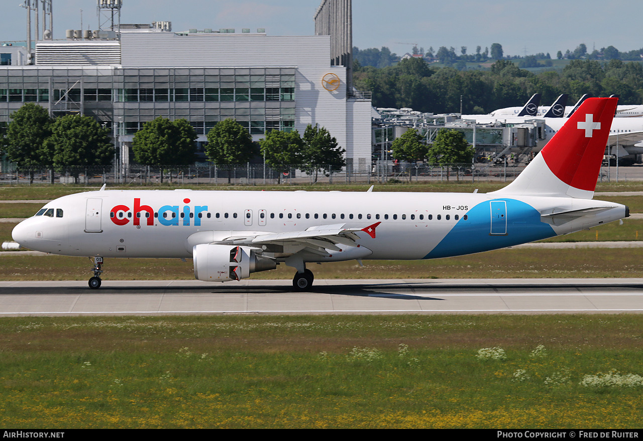 Aircraft Photo of HB-JOS | Airbus A320-214 | Chair Airlines | AirHistory.net #819242