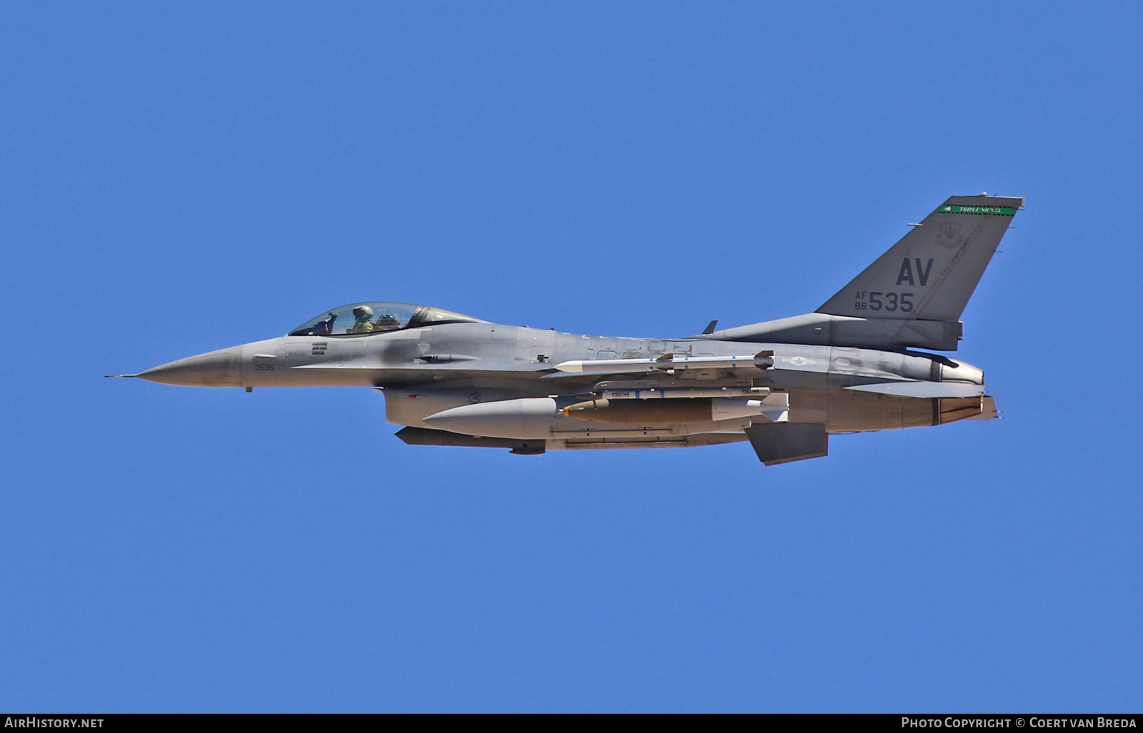 Aircraft Photo of 88-0535 / AF88-535 | Lockheed Martin F-16CM Fighting Falcon | USA - Air Force | AirHistory.net #819245