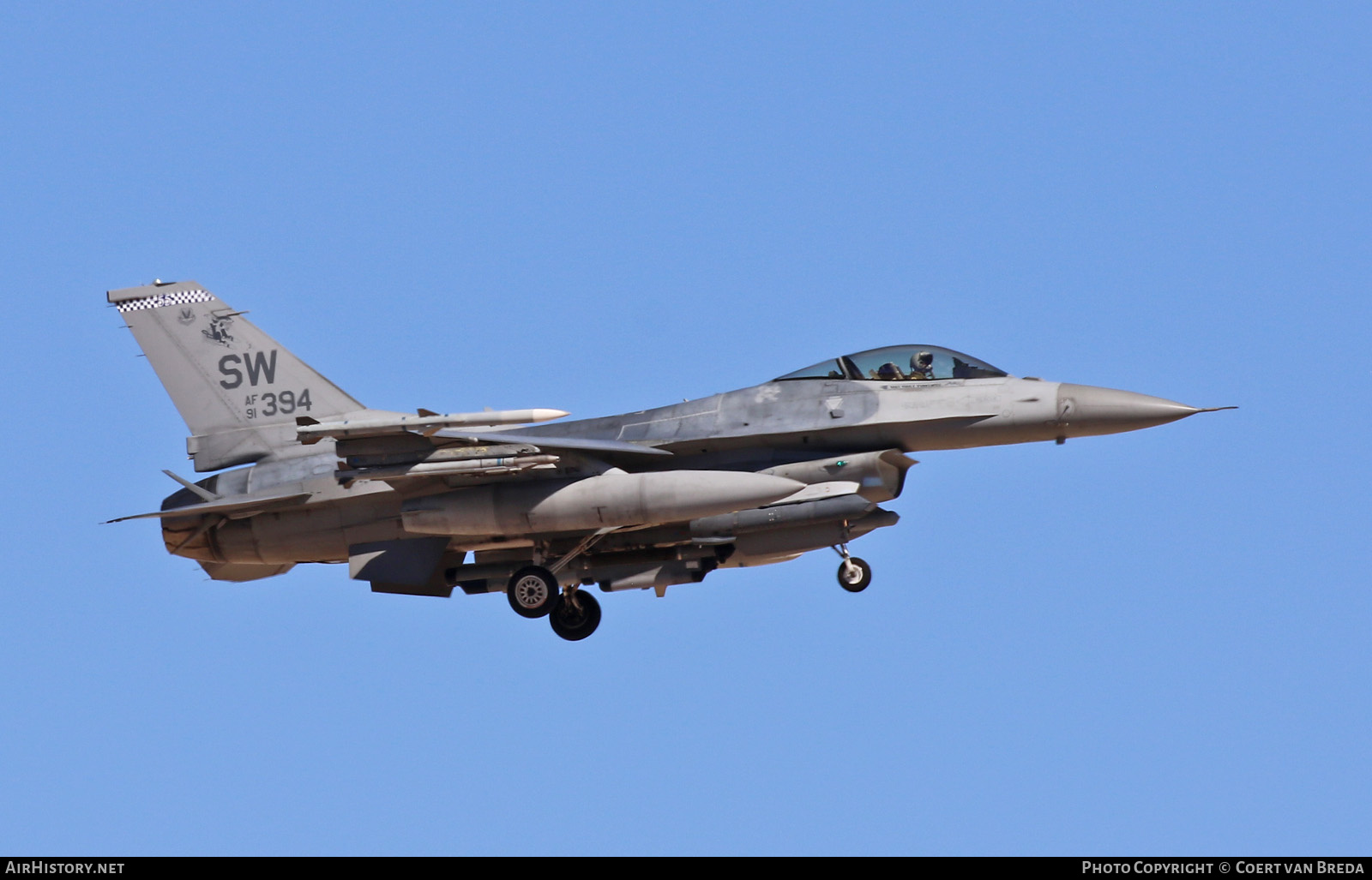 Aircraft Photo of 91-0394 / AF91-394 | General Dynamics F-16CM Fighting Falcon | USA - Air Force | AirHistory.net #819261