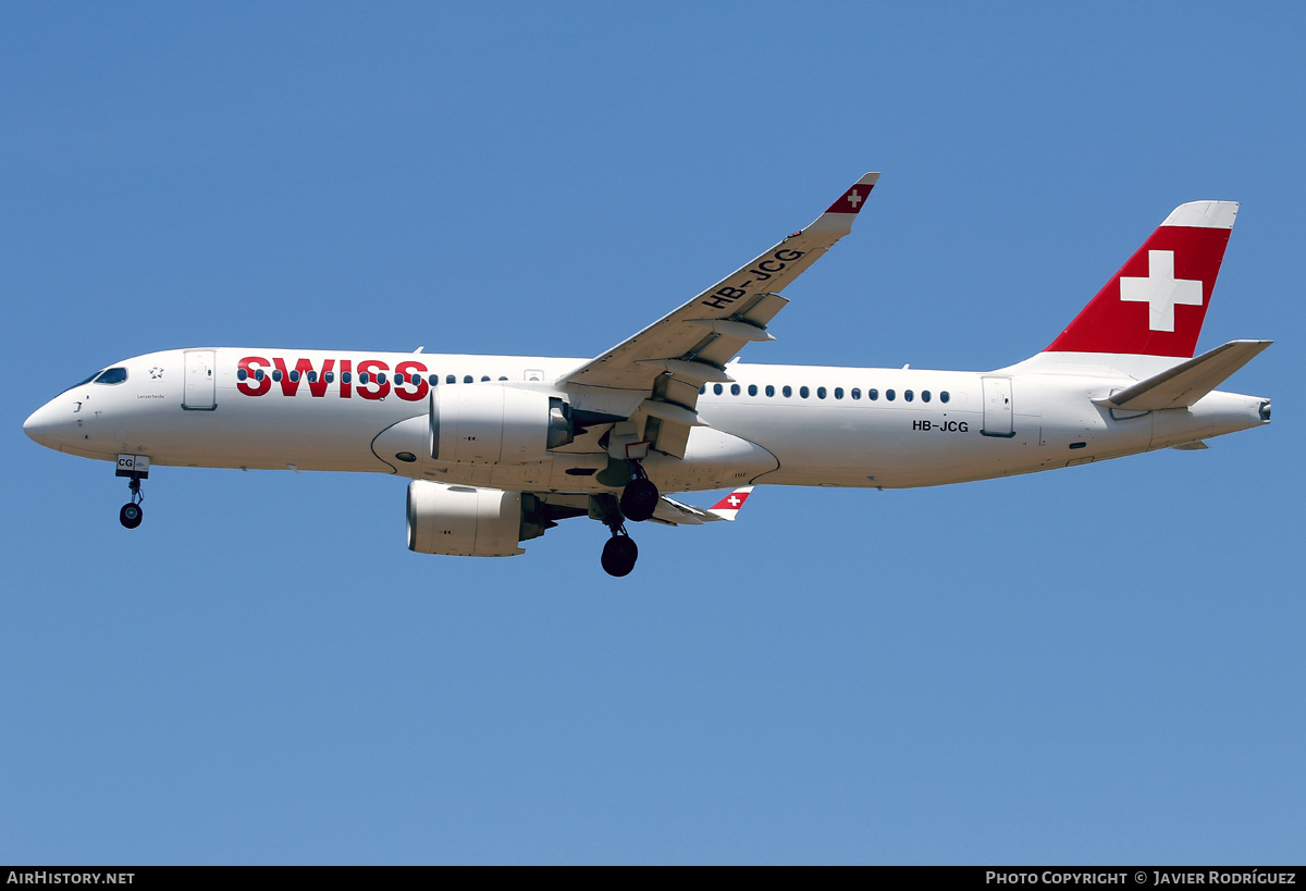 Aircraft Photo of HB-JCG | Bombardier CSeries CS300 (BD-500-1A11) | Swiss International Air Lines | AirHistory.net #819353