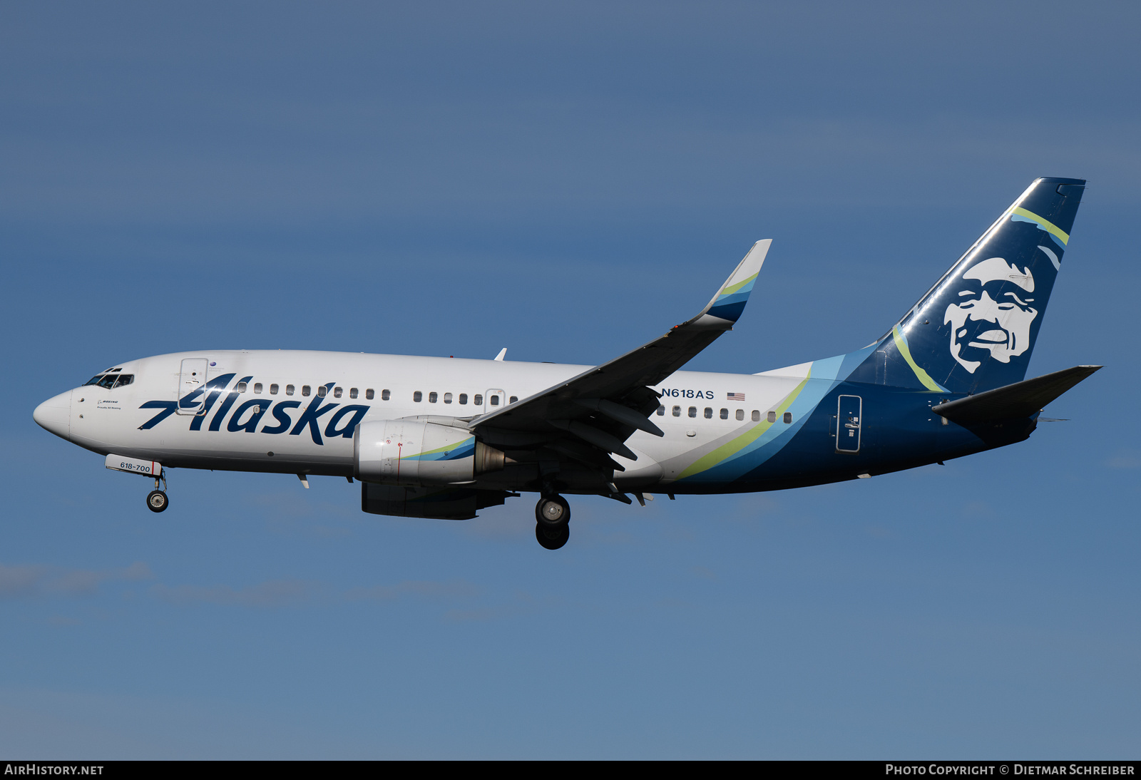 Aircraft Photo of N618AS | Boeing 737-790 | Alaska Airlines | AirHistory.net #819400