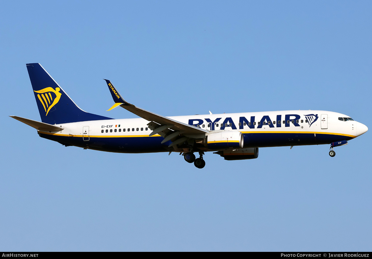 Aircraft Photo of EI-EXF | Boeing 737-8AS | Ryanair | AirHistory.net #819404