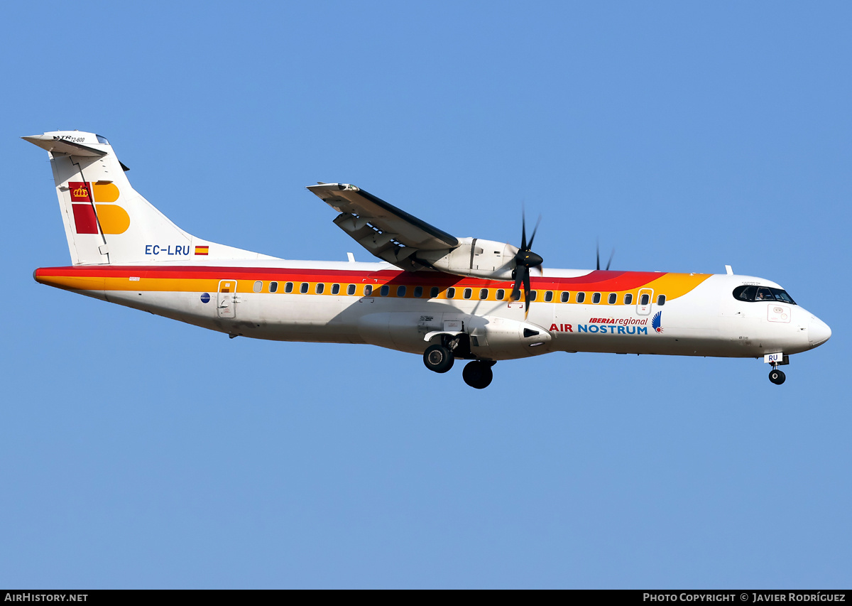 Aircraft Photo of EC-LRU | ATR ATR-72-600 (ATR-72-212A) | Iberia Regional | AirHistory.net #819412
