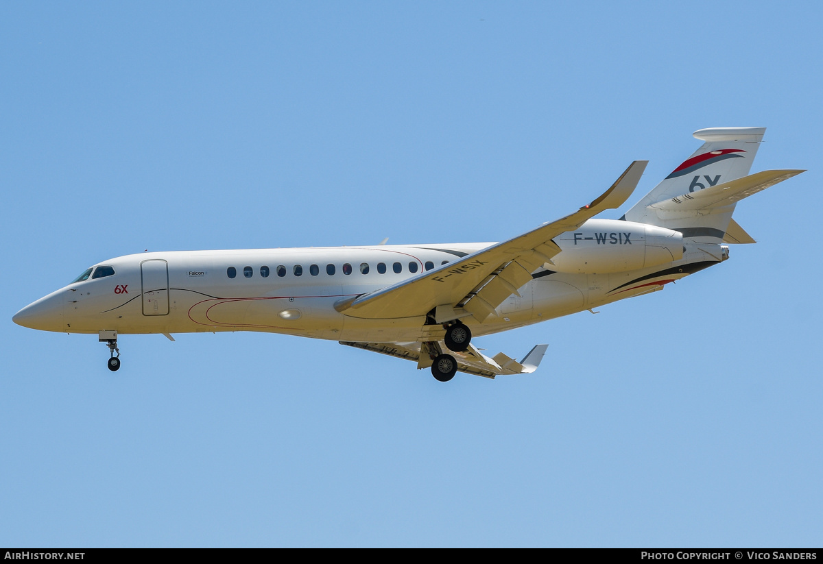Aircraft Photo of F-WSIX | Dassault Falcon 6X | Dassault Aviation | AirHistory.net #819462