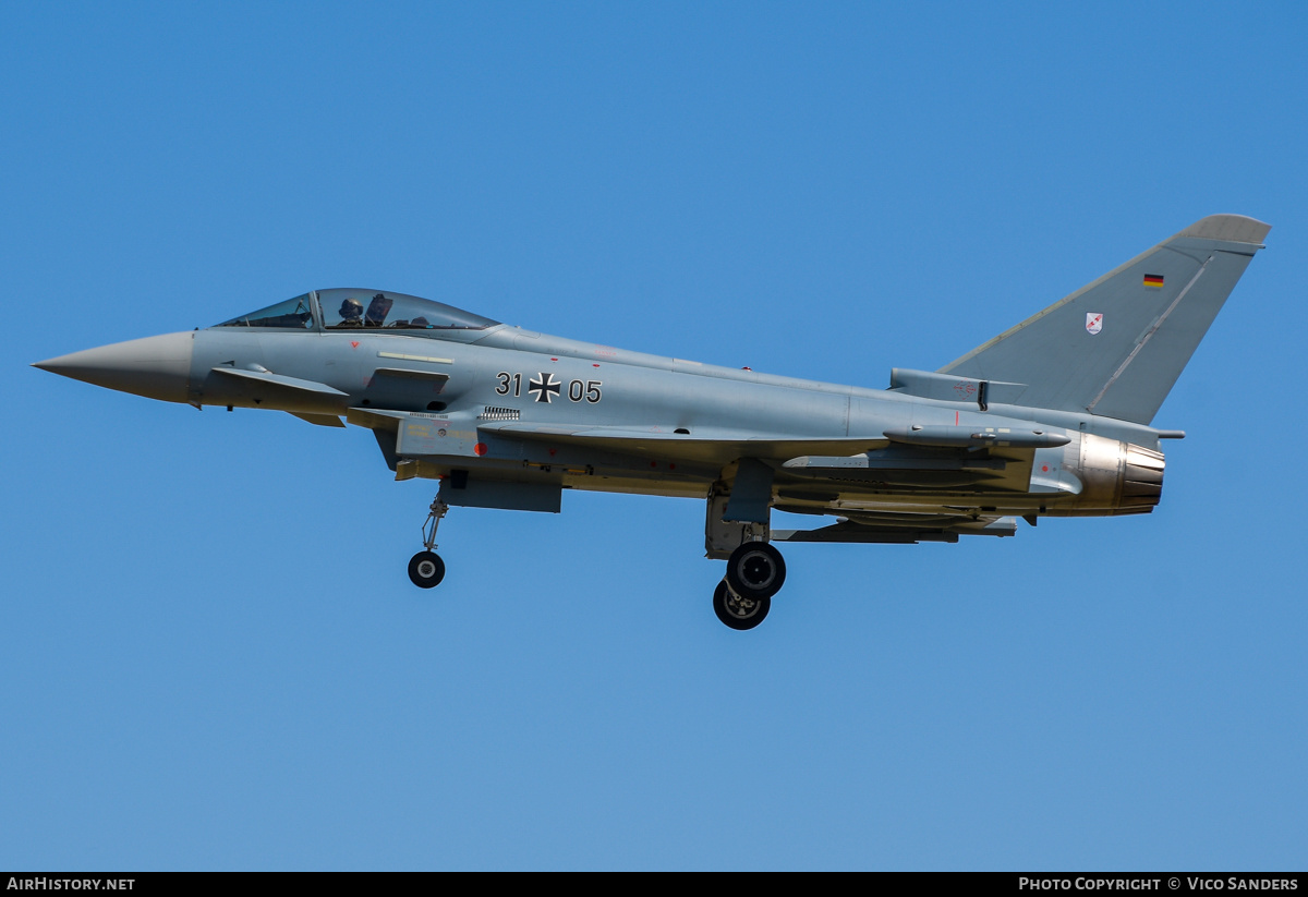 Aircraft Photo of 3105 | Eurofighter EF-2000 Typhoon S | Germany - Air Force | AirHistory.net #819505