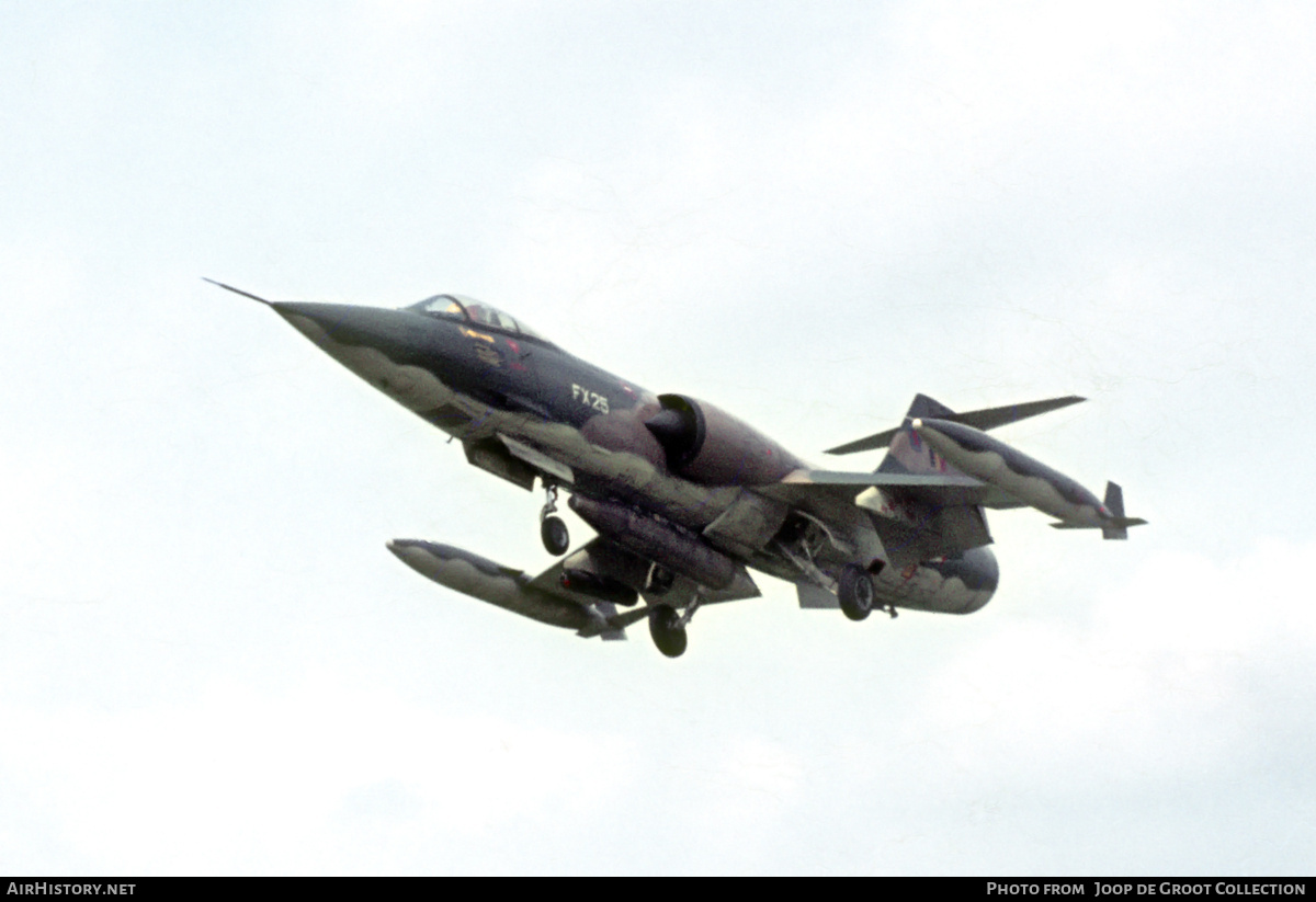 Aircraft Photo of FX25 | Lockheed F-104G Starfighter | Belgium - Air Force | AirHistory.net #819515
