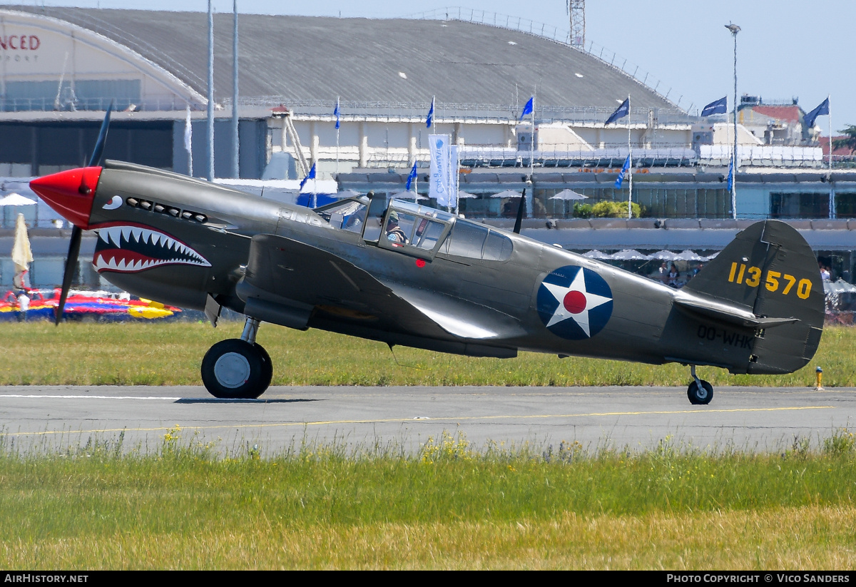 Aircraft Photo of OO-WHK / 113570 | Curtiss P-40E Warhawk | USA - Air Force | AirHistory.net #819537