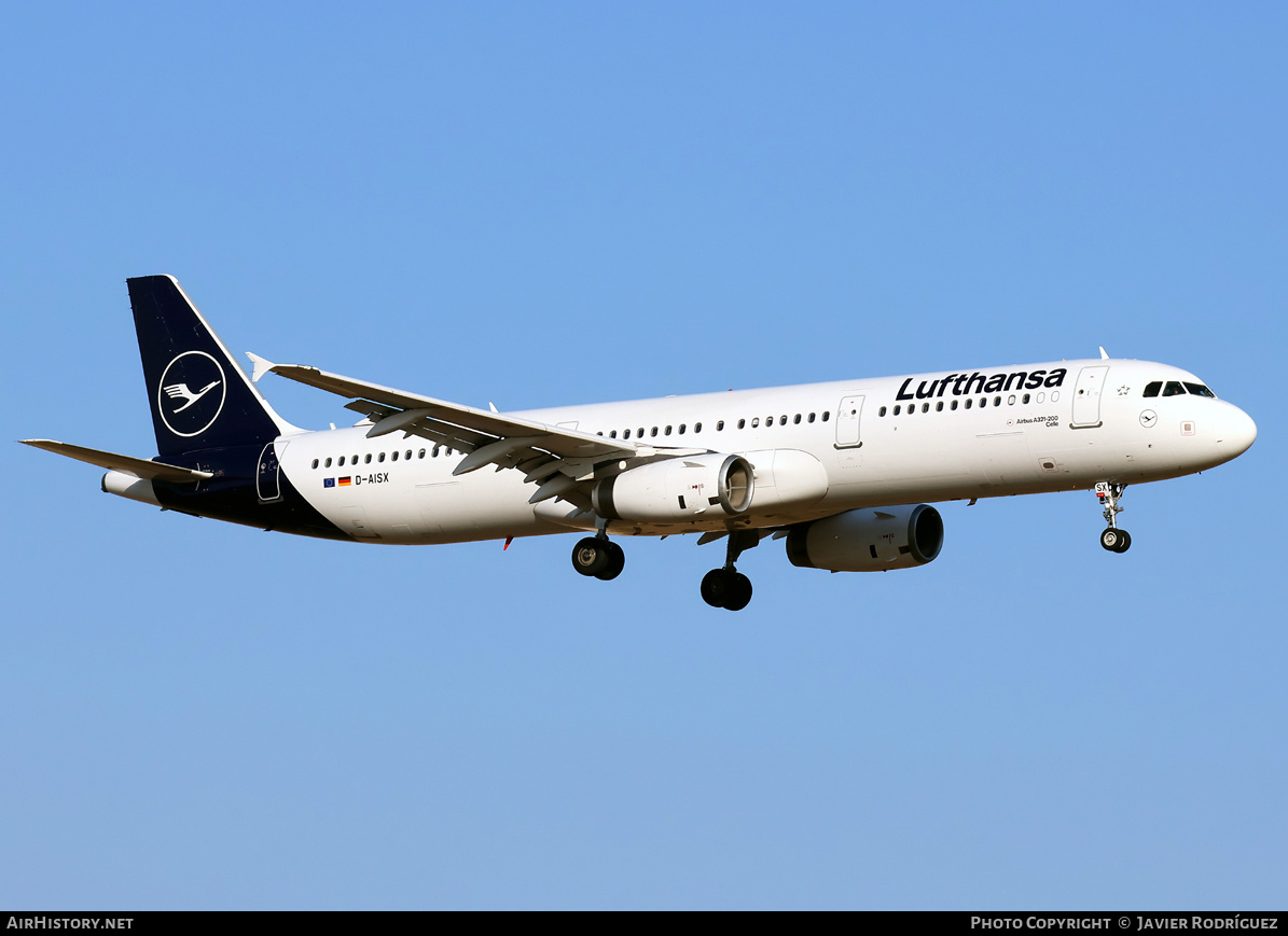Aircraft Photo of D-AISX | Airbus A321-231 | Lufthansa | AirHistory.net #819689