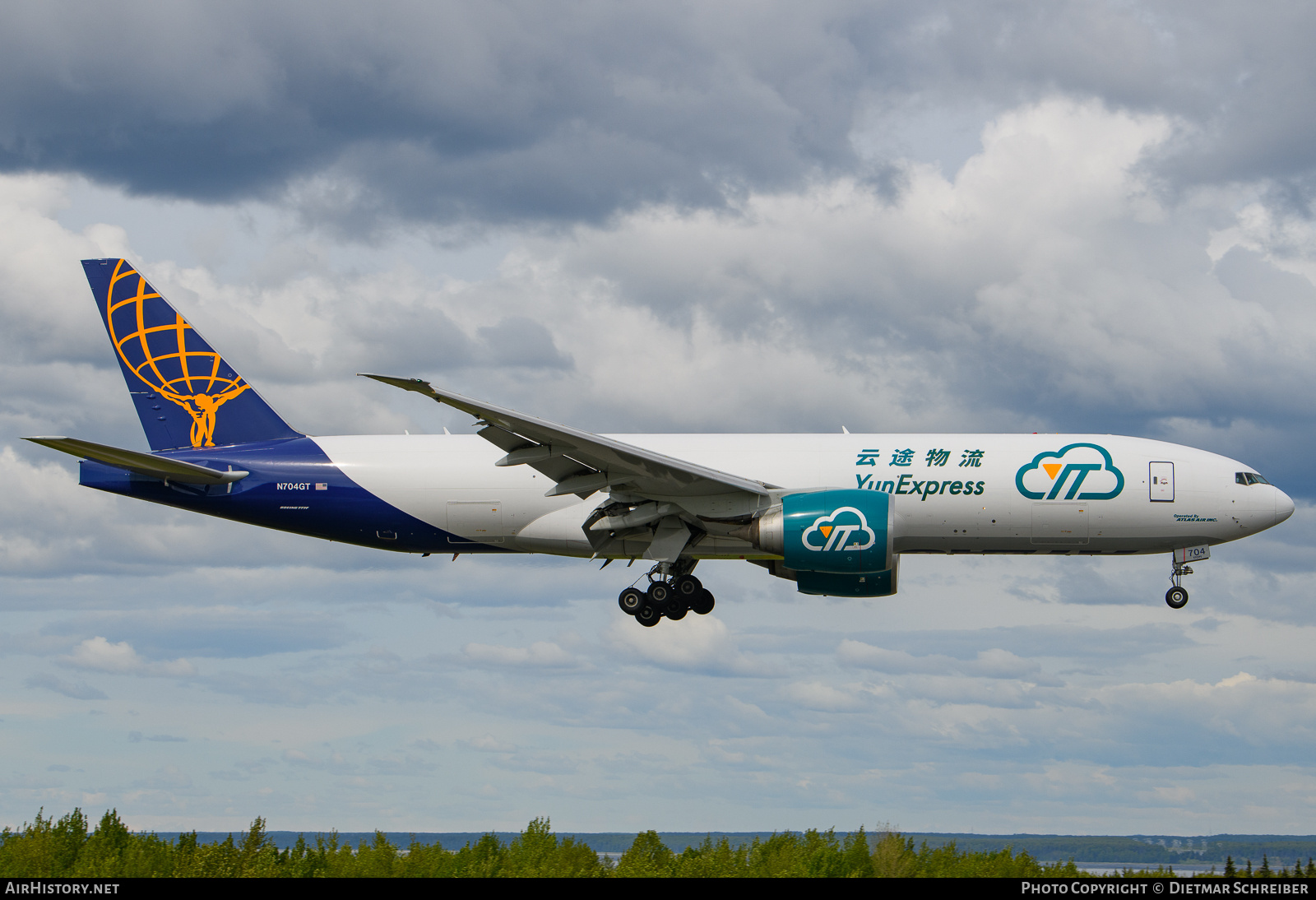 Aircraft Photo of N704GT | Boeing 777-F1H | Yun Express | AirHistory.net #819707
