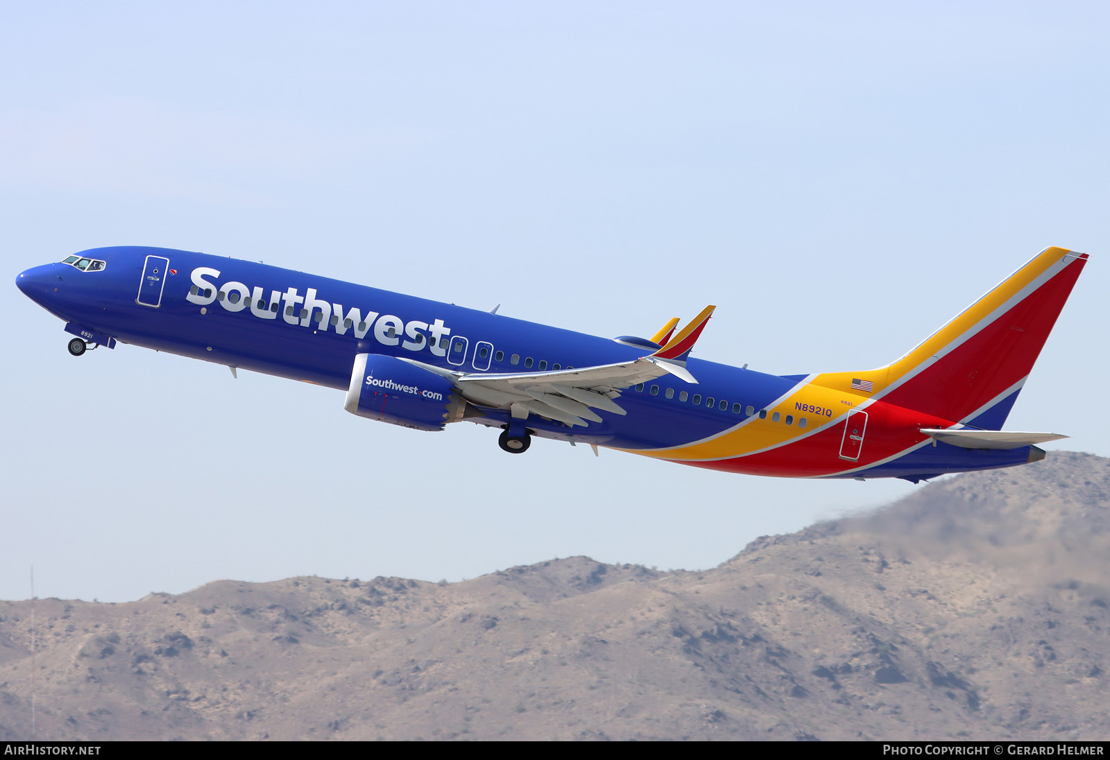 Aircraft Photo of N8921Q | Boeing 737-8 Max 8 | Southwest Airlines | AirHistory.net #819714