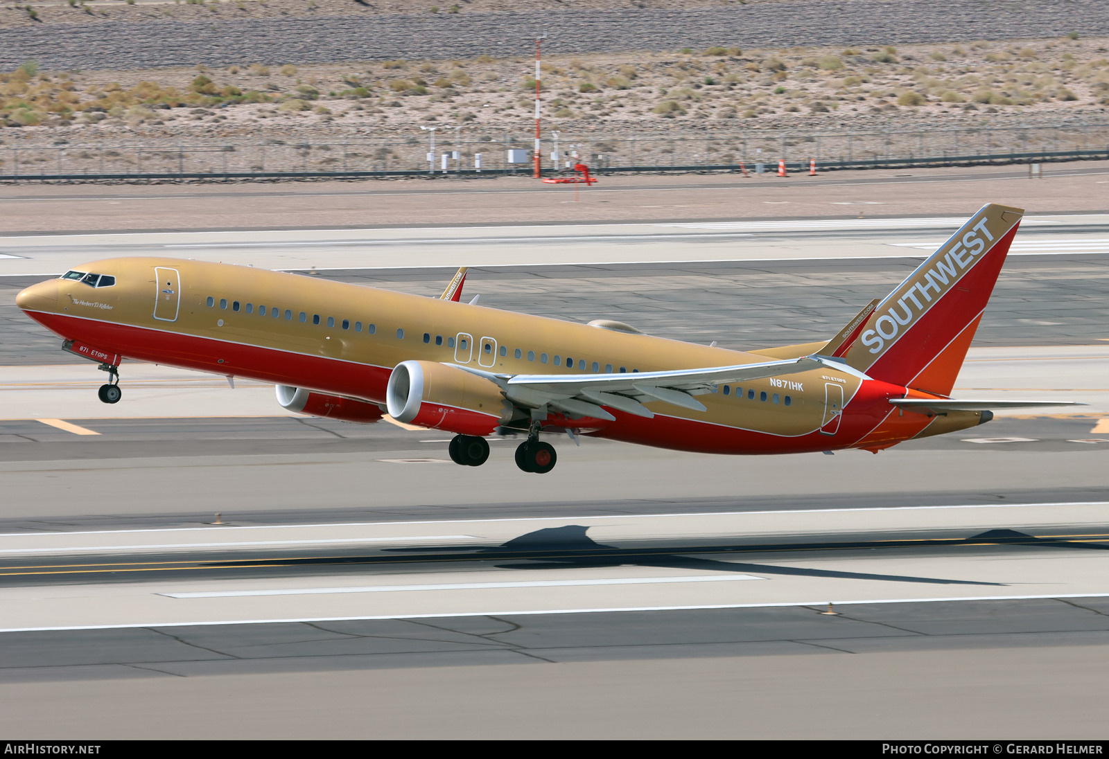 Aircraft Photo of N871HK | Boeing 737-8 Max 8 | Southwest Airlines | AirHistory.net #819726