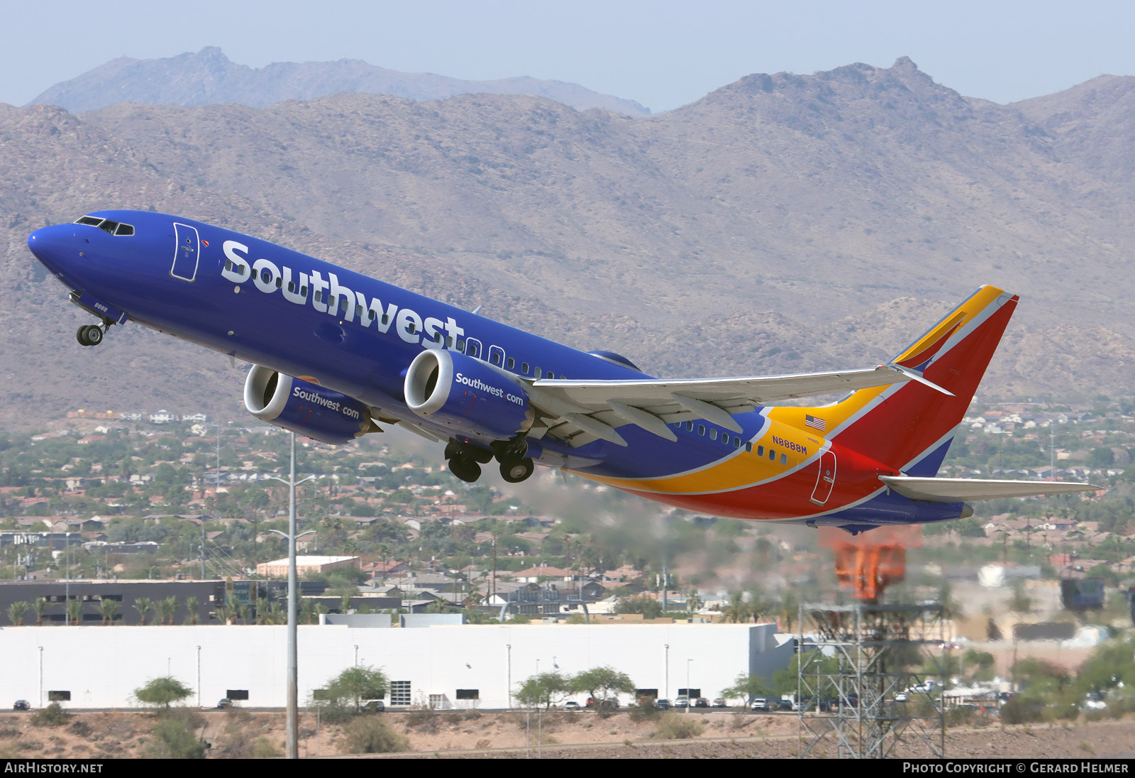 Aircraft Photo of N8888M | Boeing 737-8 Max 8 | Southwest Airlines | AirHistory.net #819782