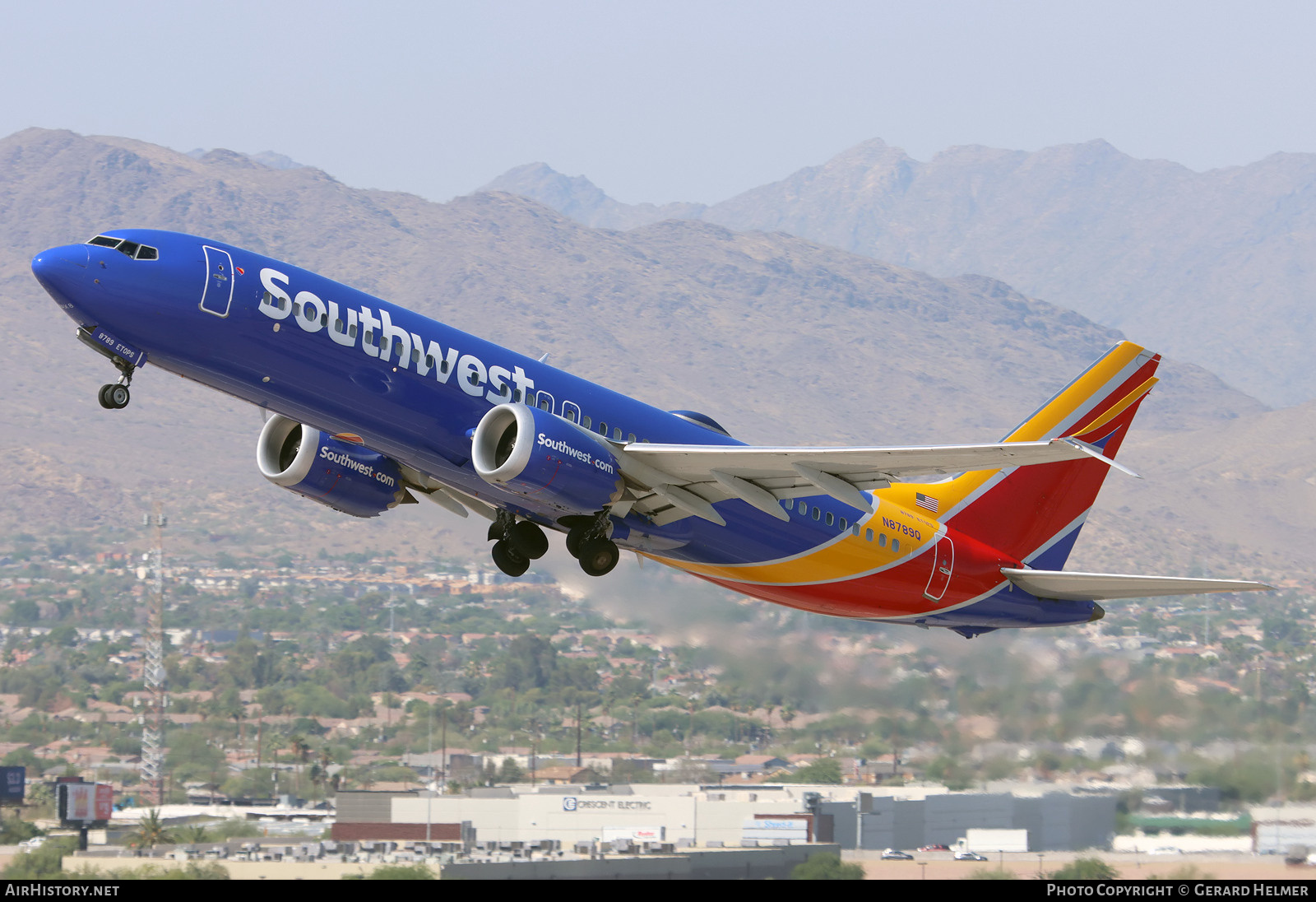 Aircraft Photo of N8789Q | Boeing 737-8 Max 8 | Southwest Airlines | AirHistory.net #819787