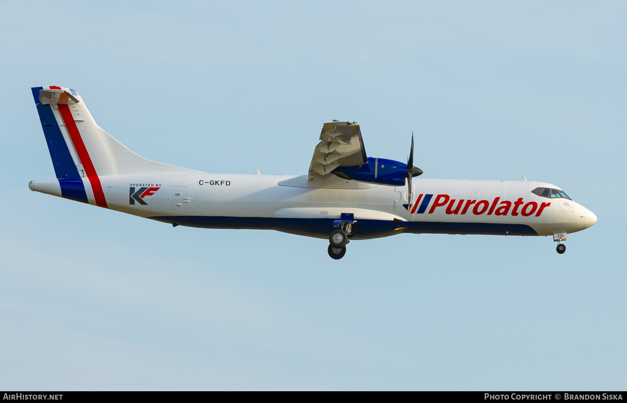 Aircraft Photo of C-GKFD | ATR ATR-72-500/F (ATR-72-212A) | Purolator Courier | AirHistory.net #819832