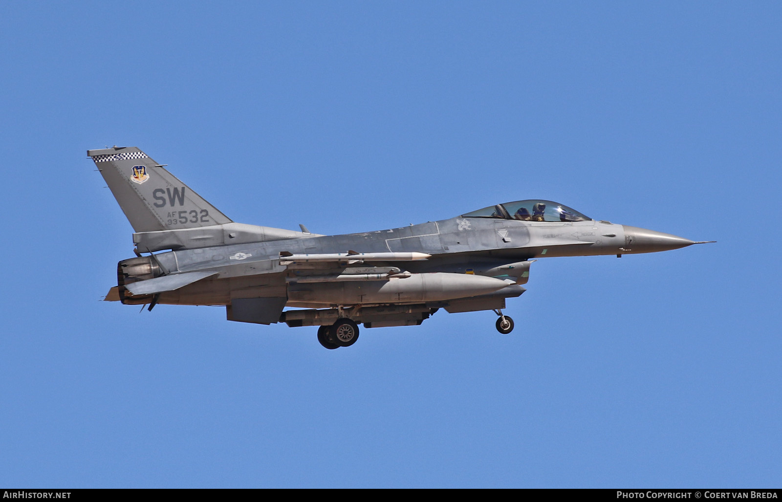 Aircraft Photo of 93-0532 / AF93532 | General Dynamics F-16CM Fighting Falcon | USA - Air Force | AirHistory.net #819856