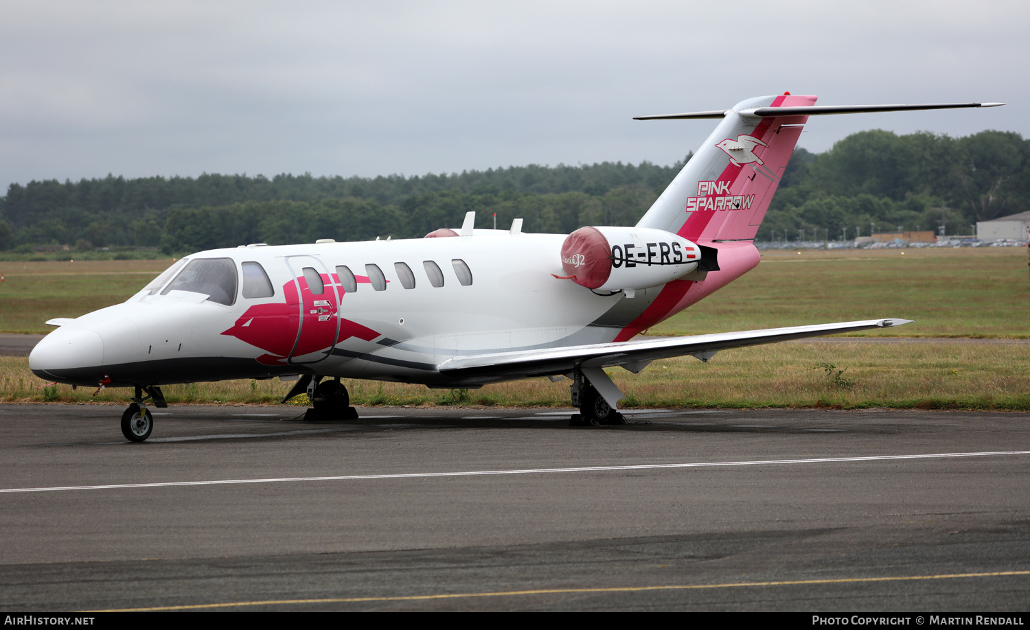 Aircraft Photo of OE-FRS | Cessna 525A CitationJet CJ2 | Pink Sparrow | AirHistory.net #819903