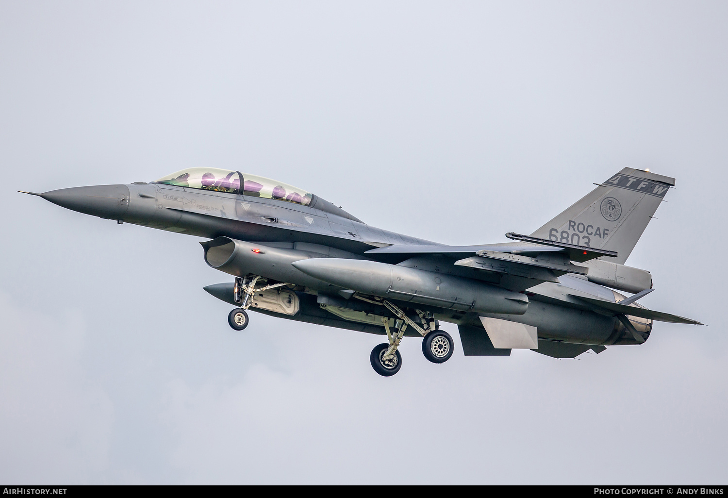 Aircraft Photo of 6803 | Lockheed Martin F-16B-72V Fighting Falcon | Taiwan - Air Force | AirHistory.net #819980