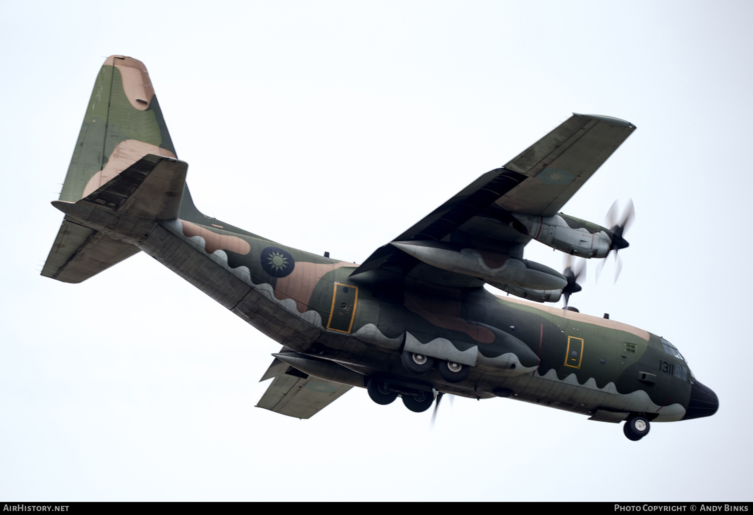 Aircraft Photo of 1311 | Lockheed C-130H Hercules | Taiwan - Air Force | AirHistory.net #819986