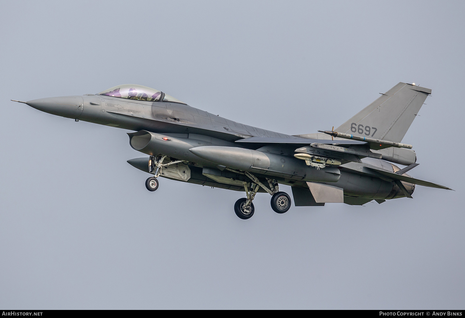 Aircraft Photo of 6697 | Lockheed Martin F-16A-72V Fighting Falcon | Taiwan - Air Force | AirHistory.net #819992
