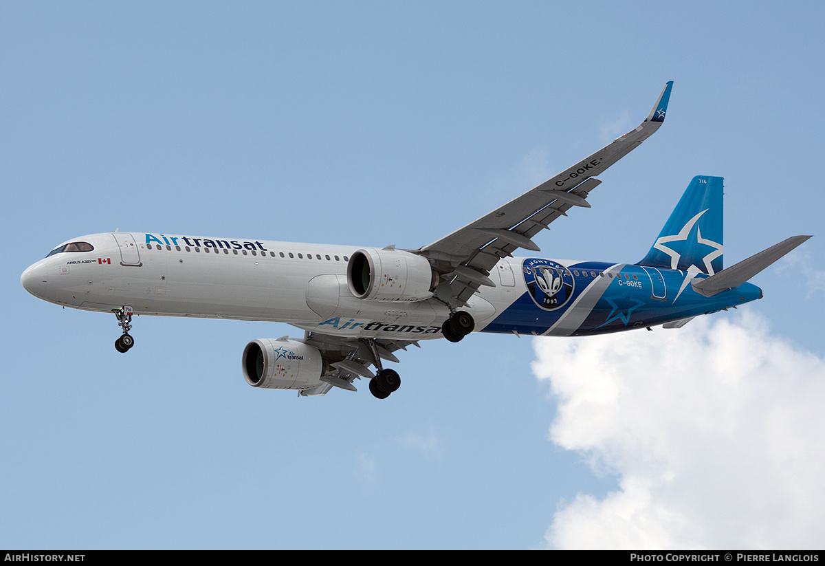 Aircraft Photo of C-GOKE | Airbus A321-271NX | Air Transat | AirHistory.net #820003