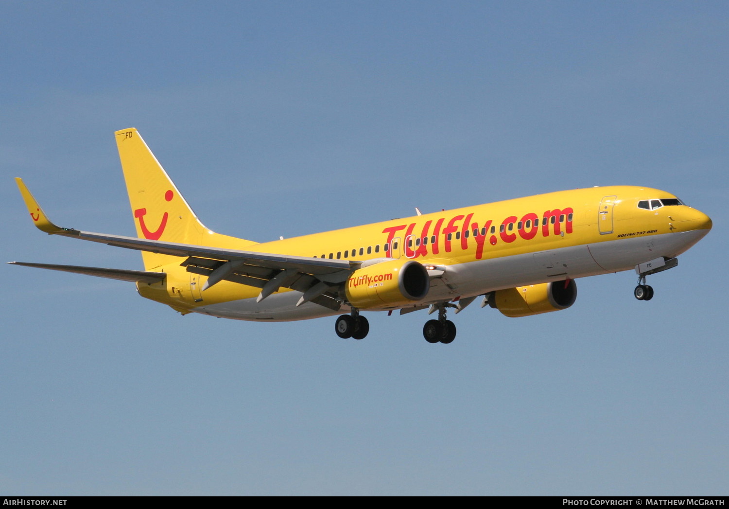 Aircraft Photo of D-AHFD | Boeing 737-8K5 | TUIfly | AirHistory.net #820061