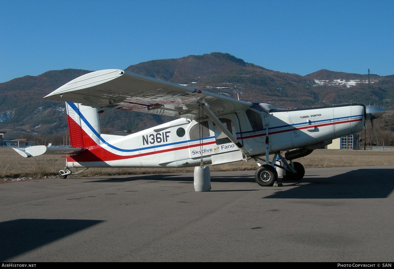 Aircraft Photo of N361F | Fairchild Hiller PC-6/C-H2 Porter | Skydive Fano | AirHistory.net #820080