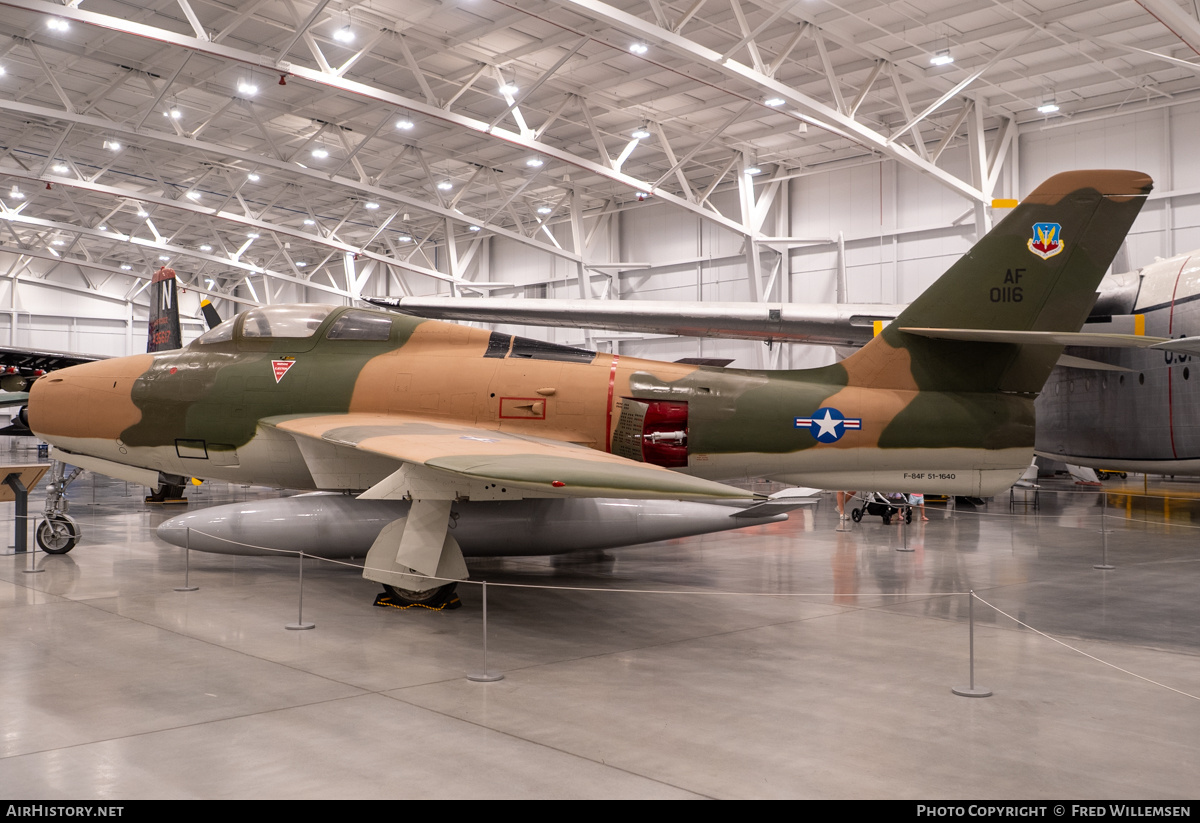 Aircraft Photo of 51-1640 | Republic F-84F Thunderstreak | USA - Air Force | AirHistory.net #820100