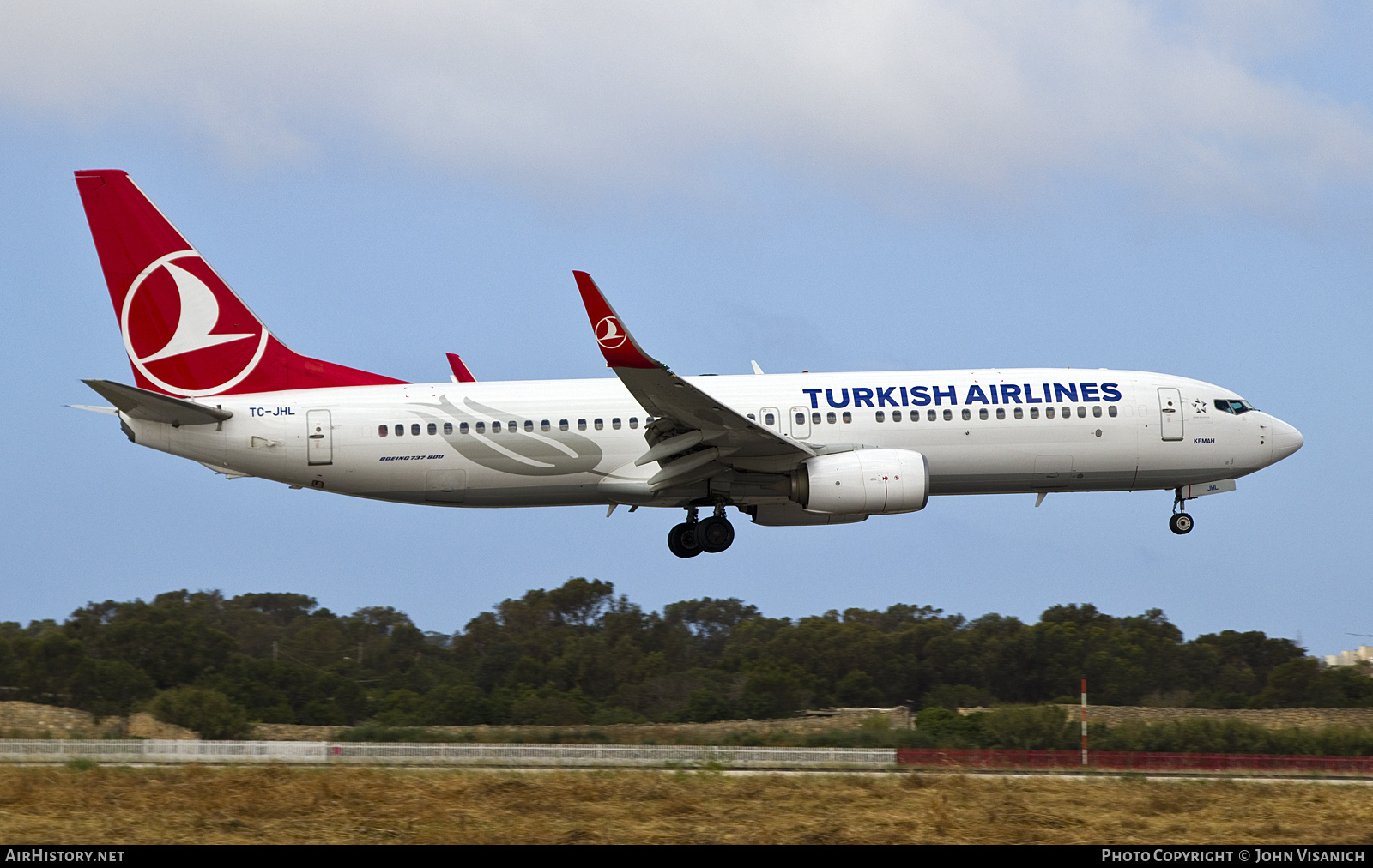 Aircraft Photo of TC-JHL | Boeing 737-8F2 | Turkish Airlines | AirHistory.net #820130