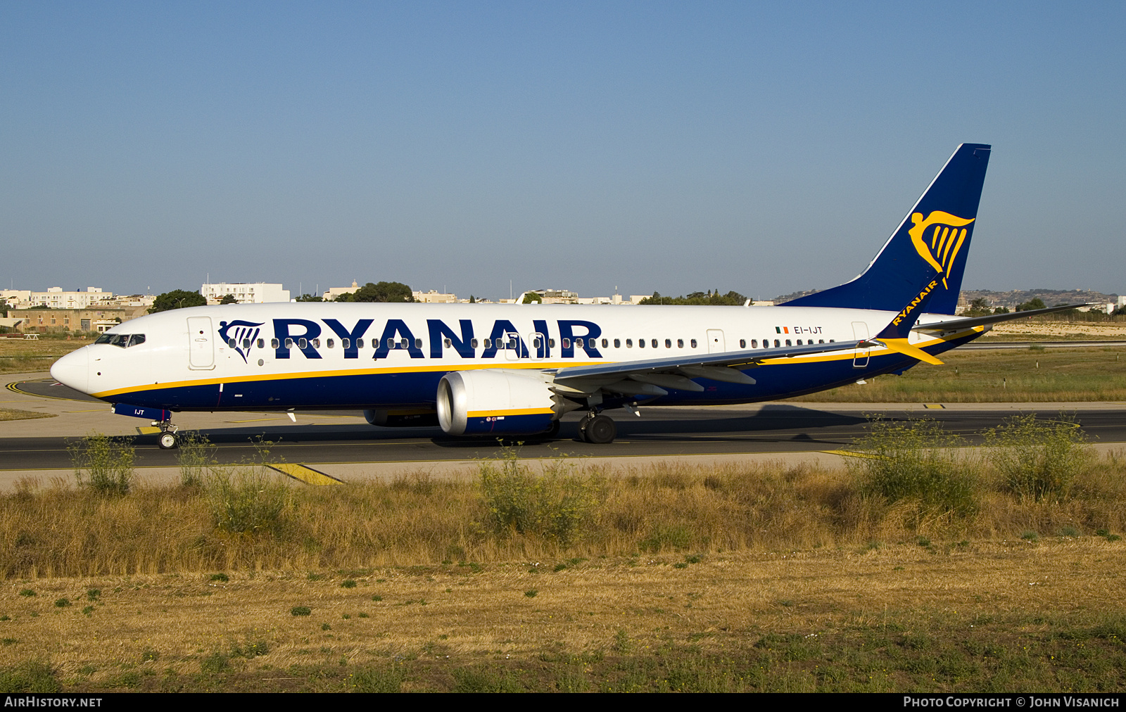 Aircraft Photo of EI-IJT | Boeing 737-8200 Max 200 | Ryanair | AirHistory.net #820138